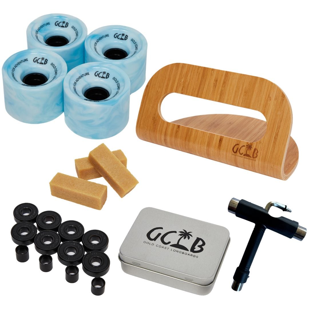 Gold Coast Longboards Miscellaneous Blue Swirl Total Longboard Accessories Pack