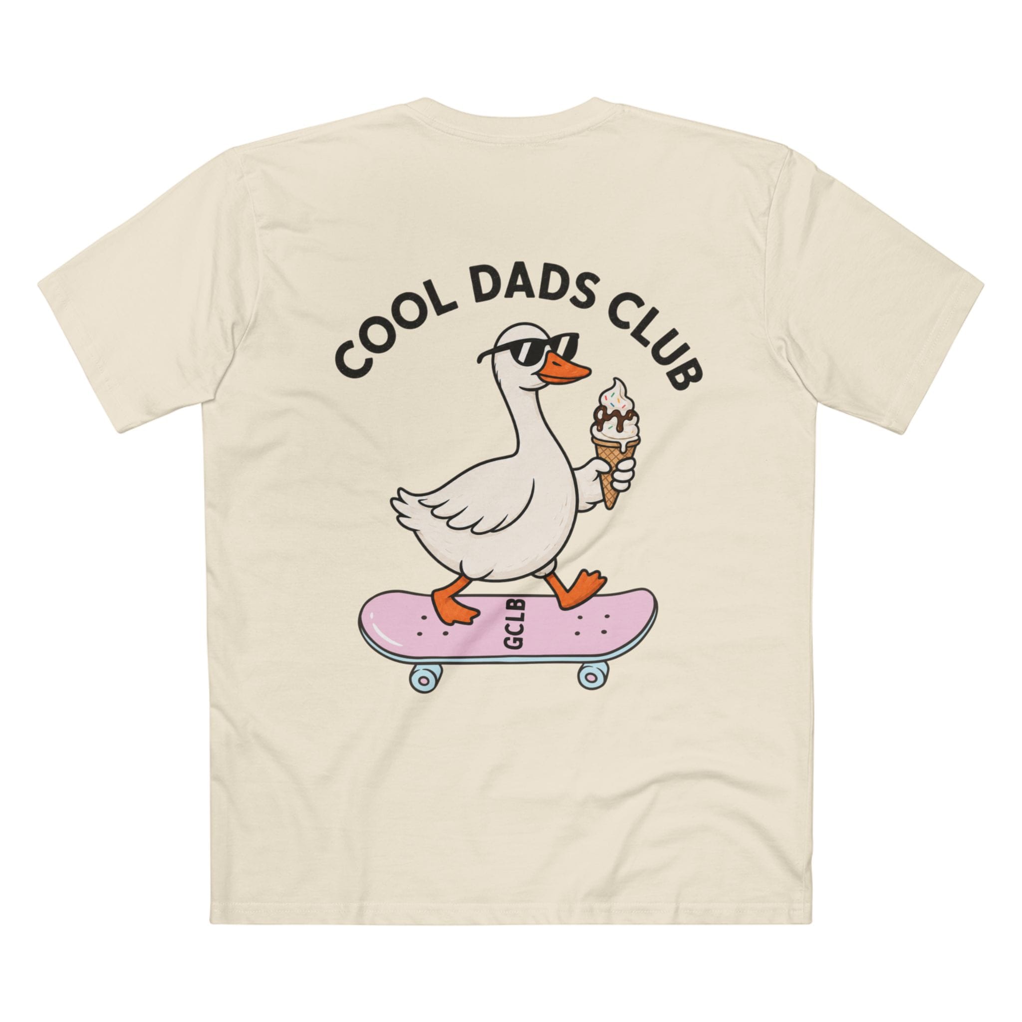 Printify T-Shirt Natural / XS Cool Dads Club Duck Tee