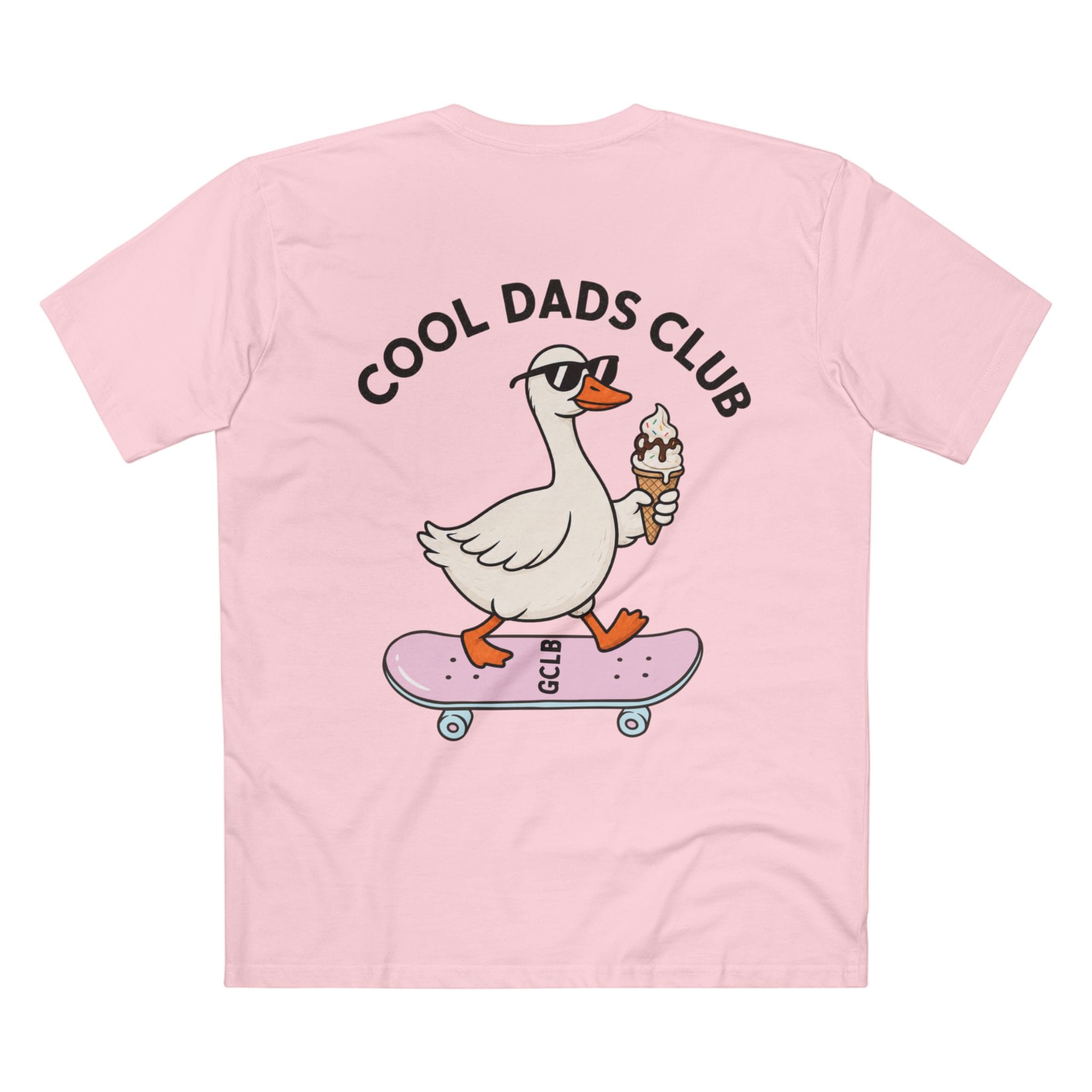 Printify T-Shirt Pink / XS Cool Dads Club Duck Tee