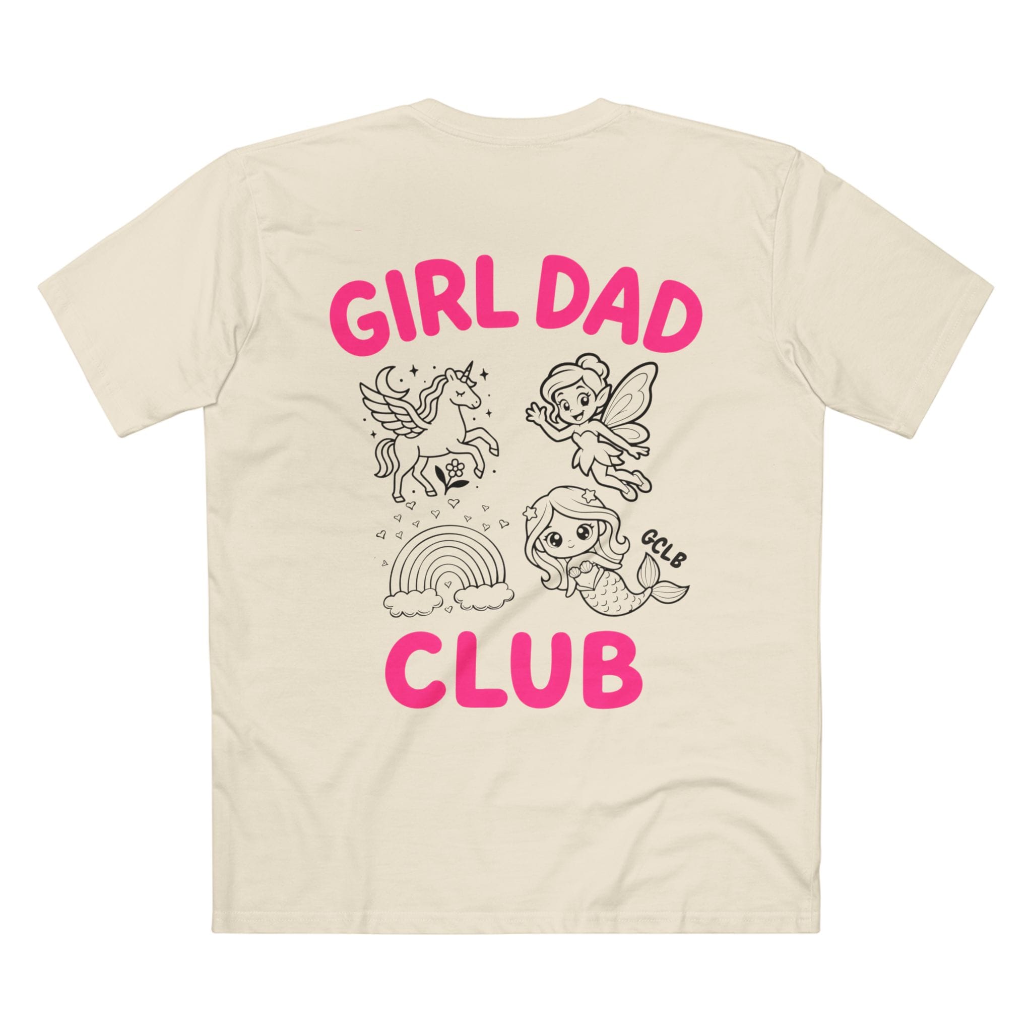 Printify T-Shirt Natural / XS Girl Dad Club Tee