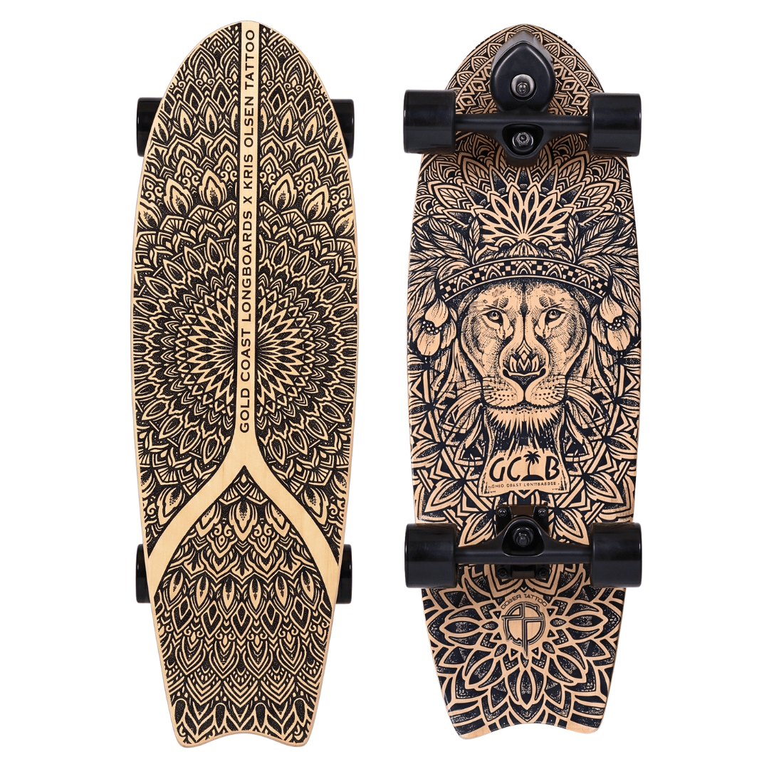 Gold Coast Longboards Surf Skateboard Thruster Surf Trucks Surf Skate 30" — The Fearless