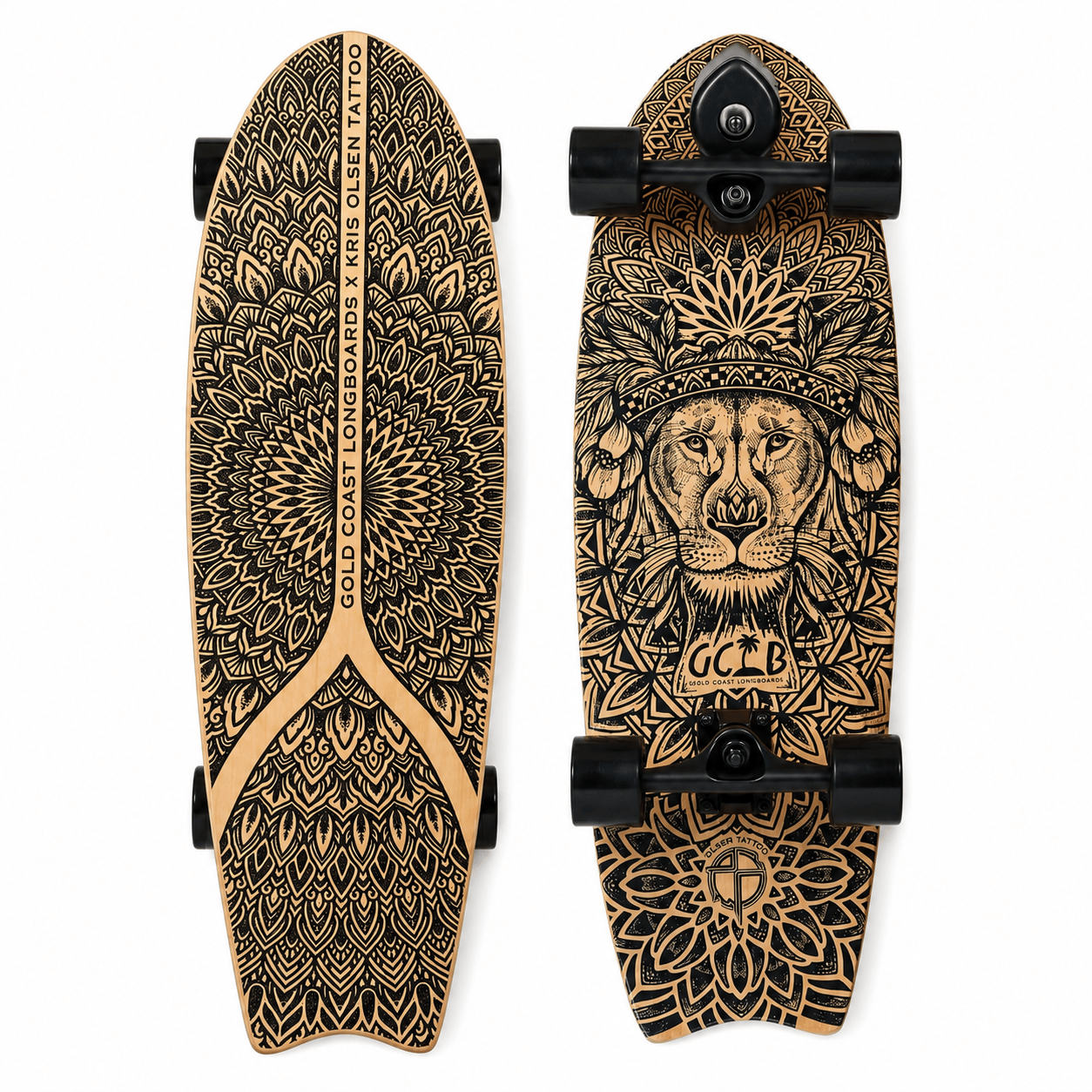 Gold Coast Longboards Surf Skateboard Thruster Surf Trucks Surf Skate 30" — The Fearless