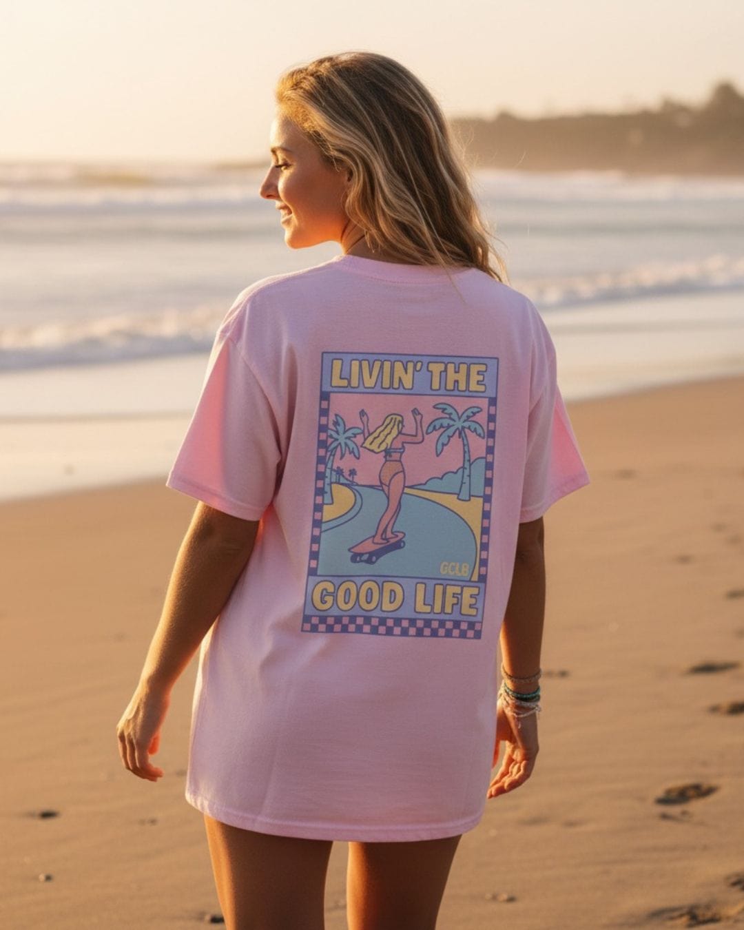 Printify T-Shirt Livin the Good Life 2.0 Tee