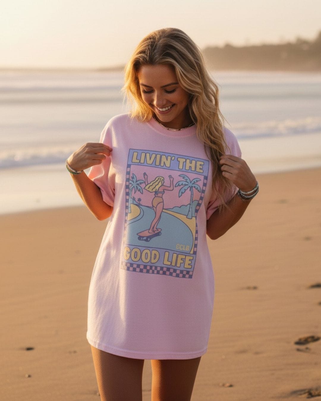 Printify T-Shirt Livin the Good Life Tee