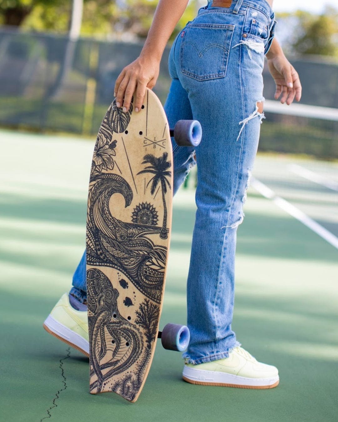 Gold Coast Longboards Surf Skateboard Surf Skate 30" - Wanderlust Edition