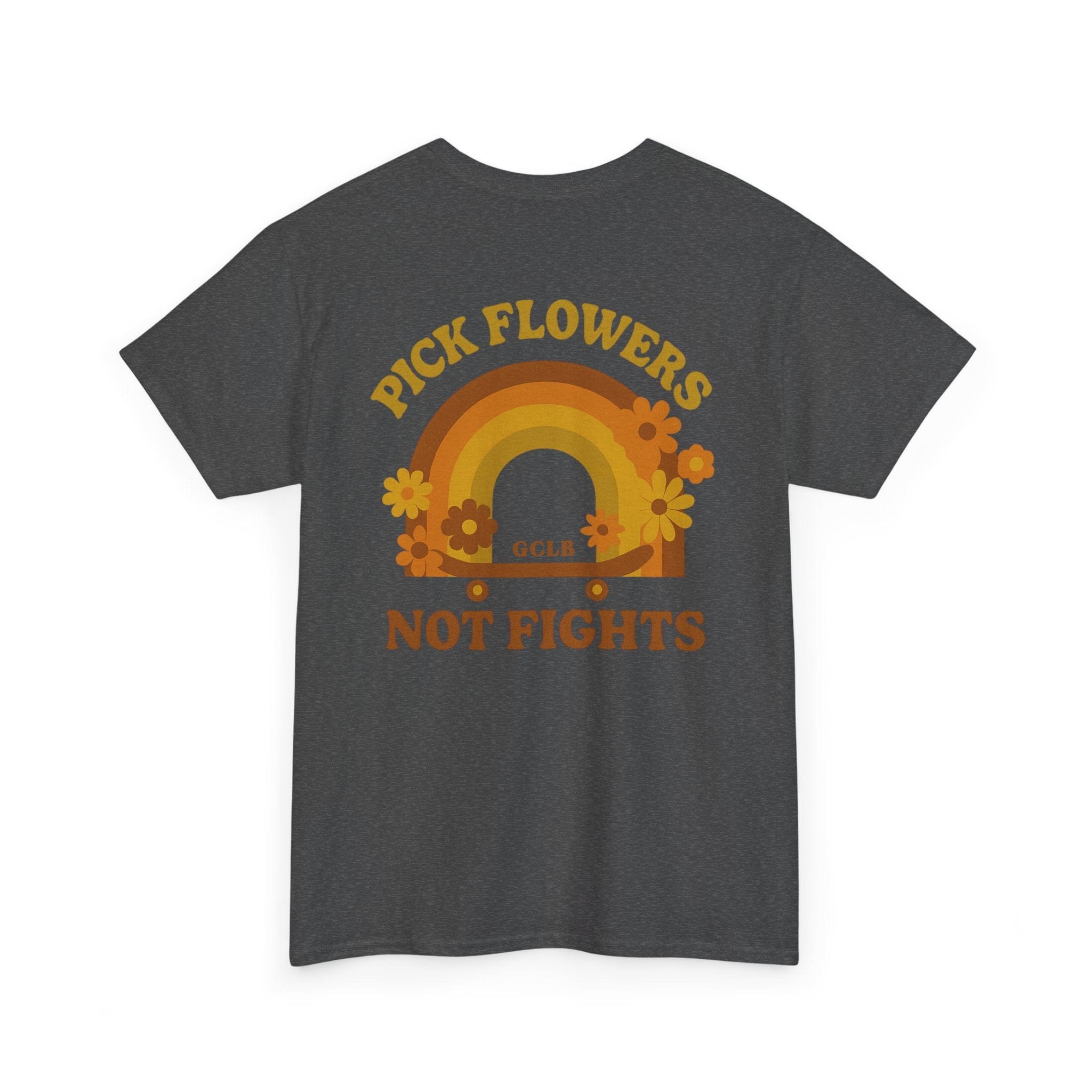 Printify T-Shirt Pick Flowers, Not Fights 2.0 Tee
