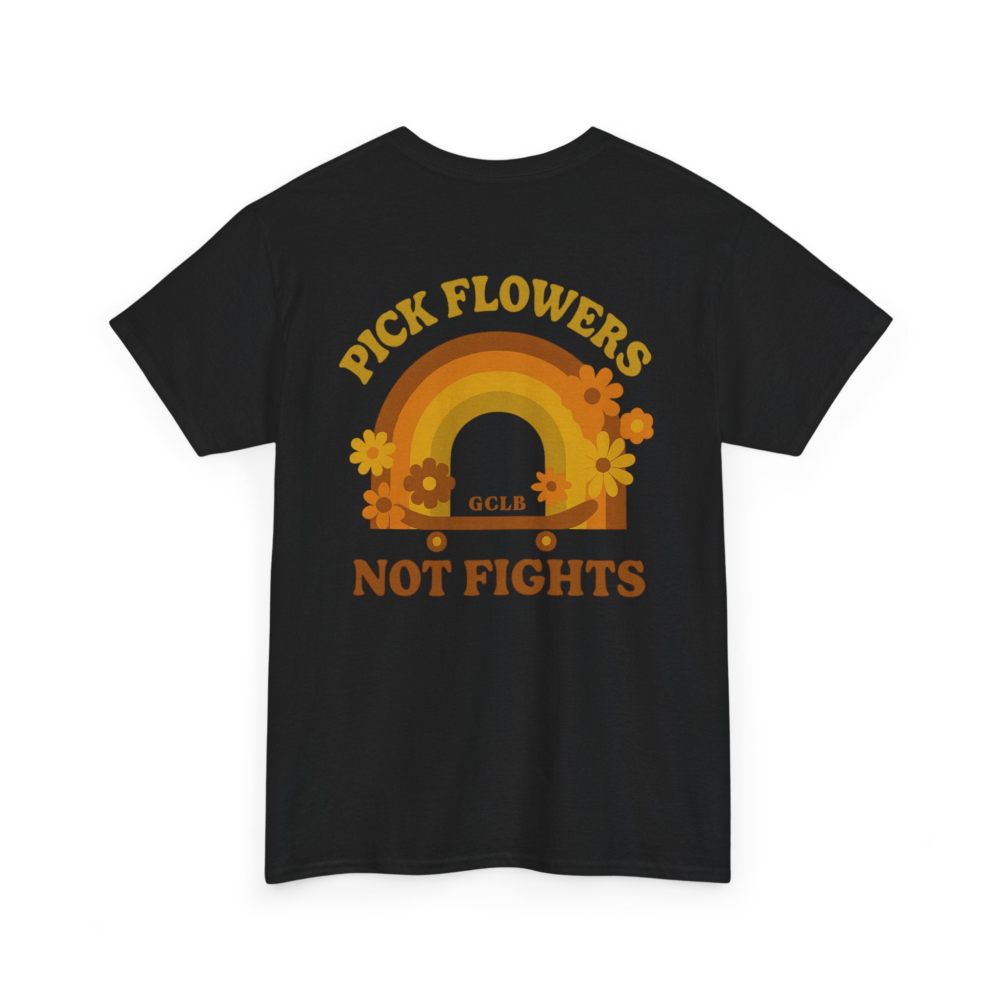 Printify T-Shirt Pick Flowers, Not Fights 2.0 Tee