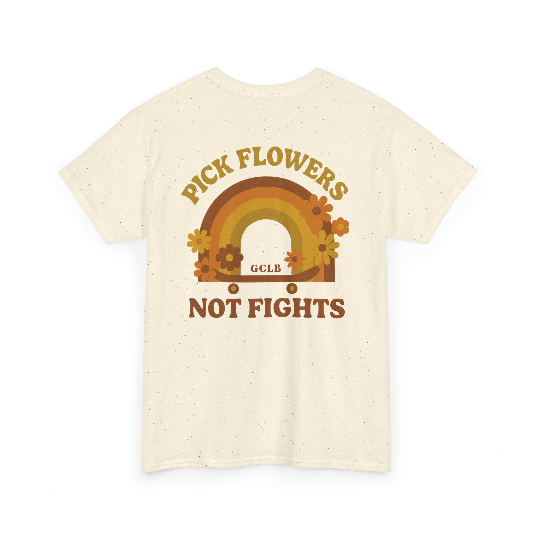 Printify T-Shirt Pick Flowers, Not Fights 2.0 Tee