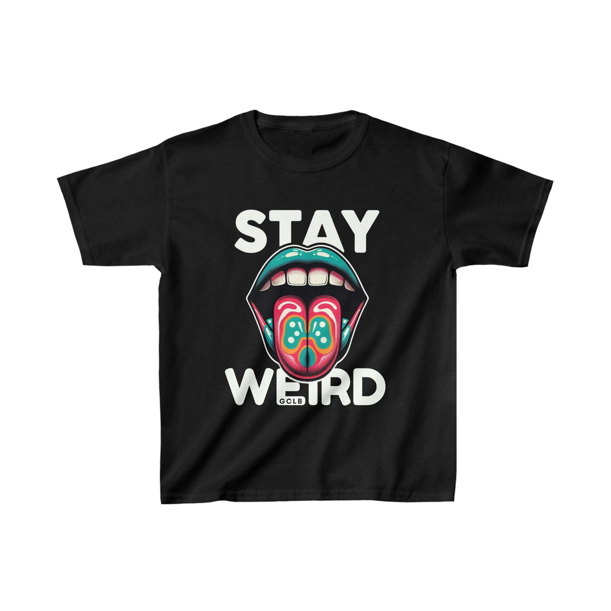 Printify Kids clothes XS / Black Stay Weird - Kids Heavy Tee