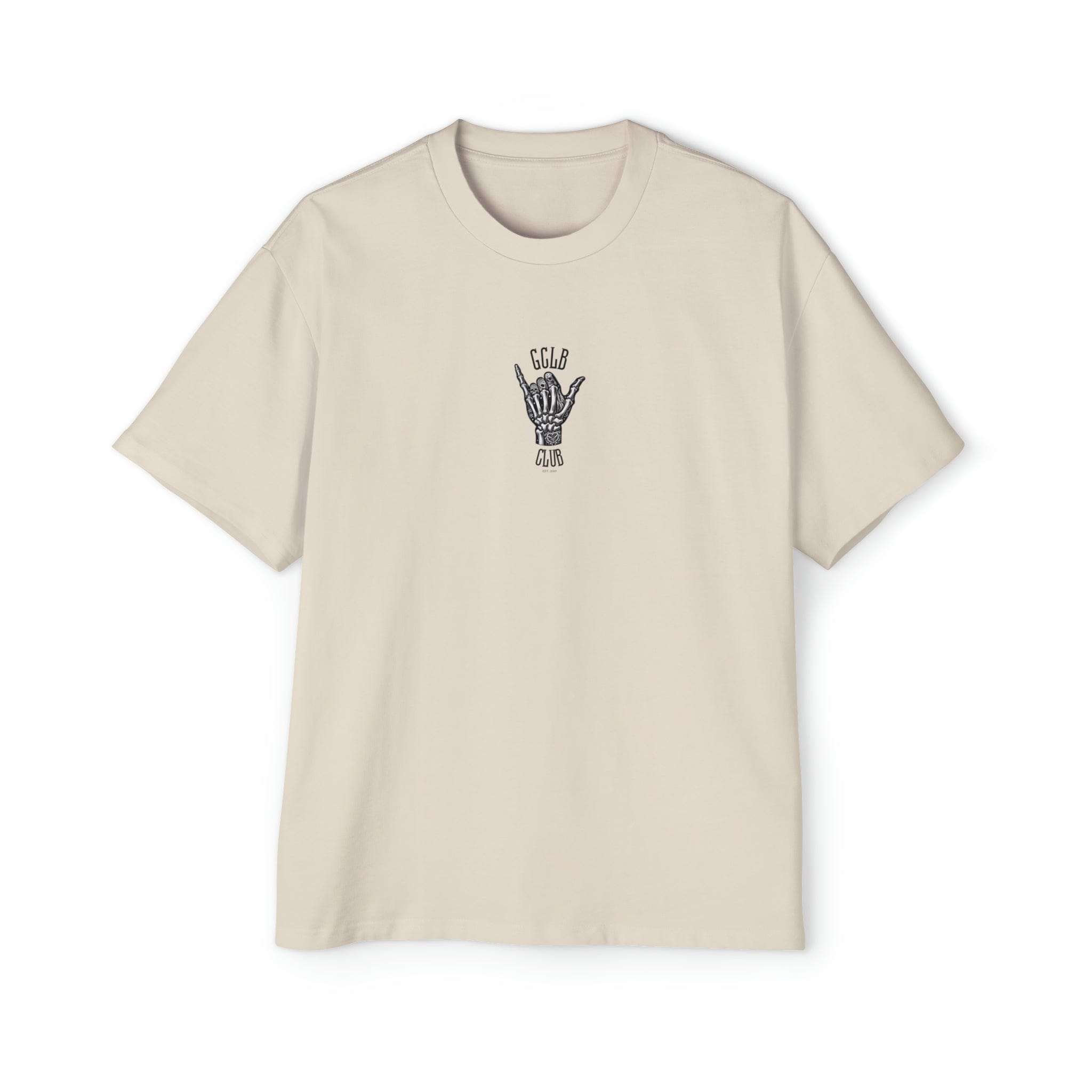 Printify T-Shirt Ecru / S GCLB Club Shaka - Heavy Oversized Tee