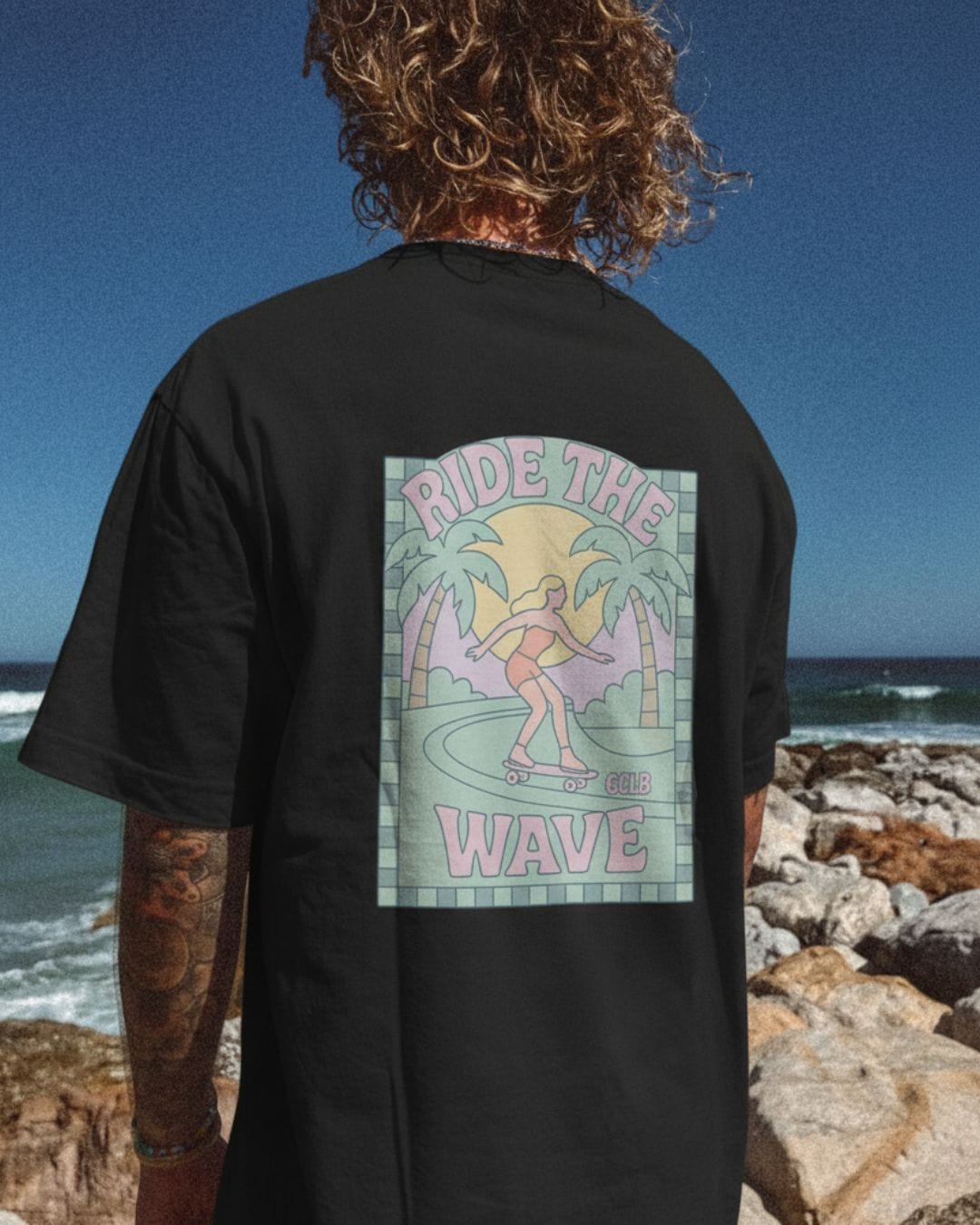 Printify T-Shirt Ride the Wave 2.0 Tee