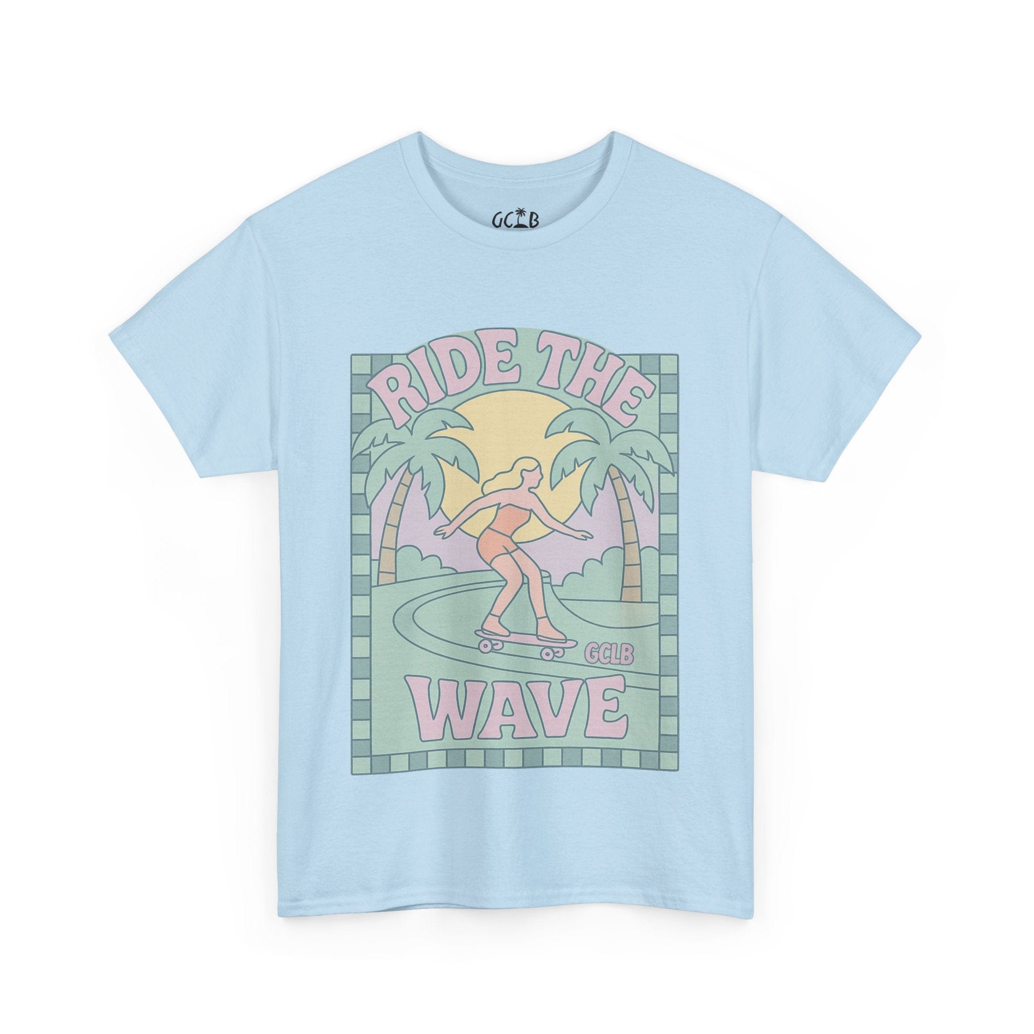 Printify T-Shirt Light Blue / S Ride the Wave Tee
