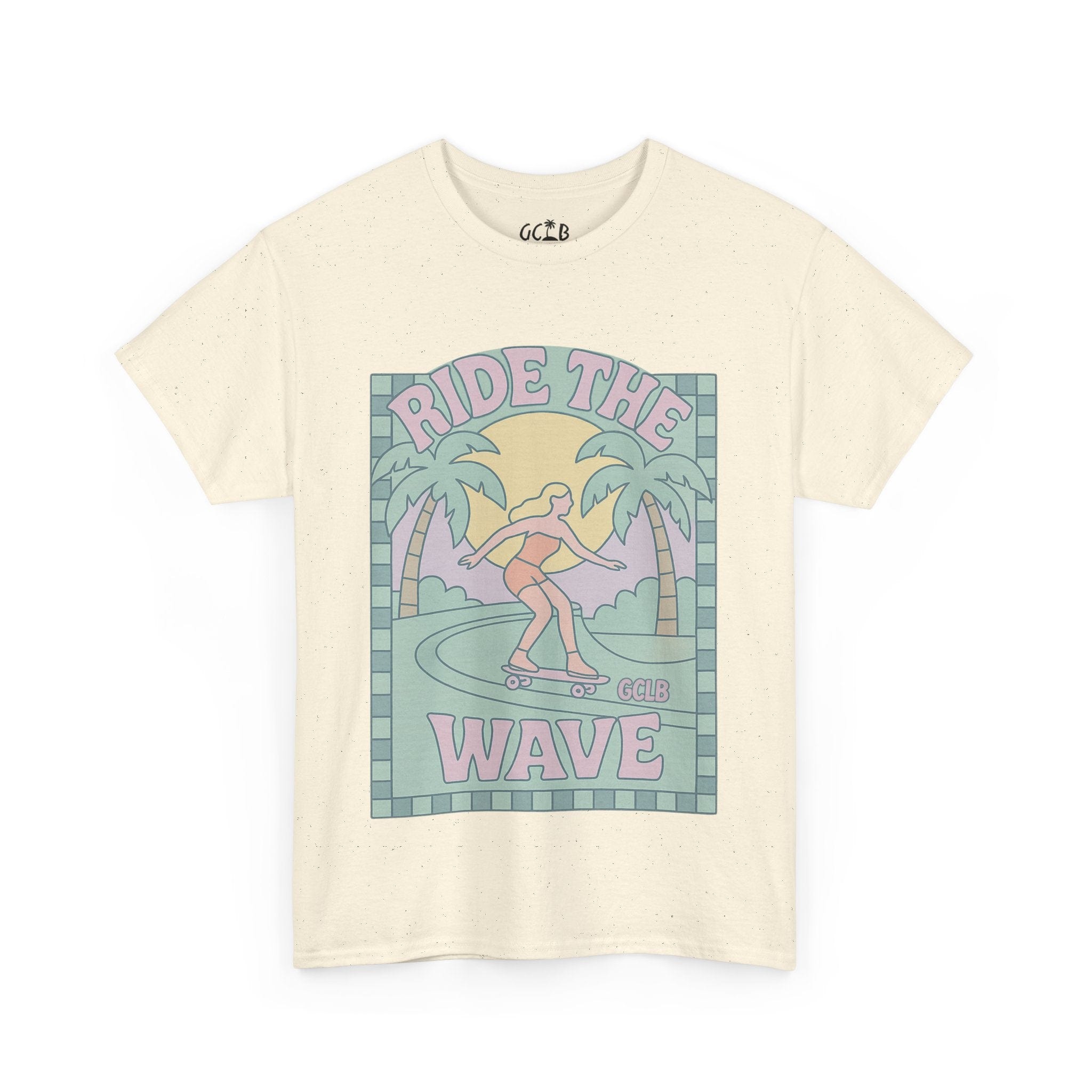 Printify T-Shirt Natural / S Ride the Wave Tee