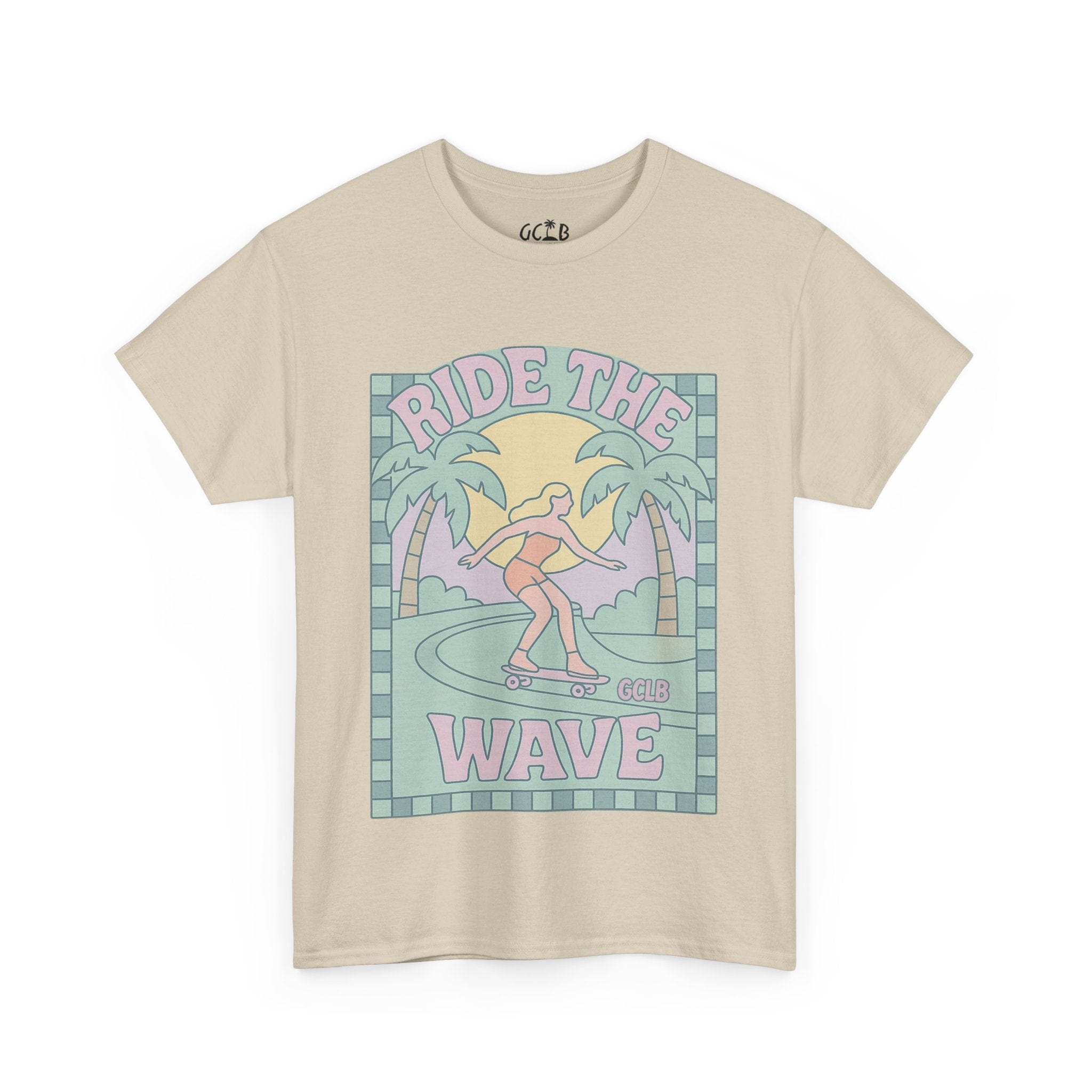 Printify T-Shirt Sand / S Ride the Wave Tee