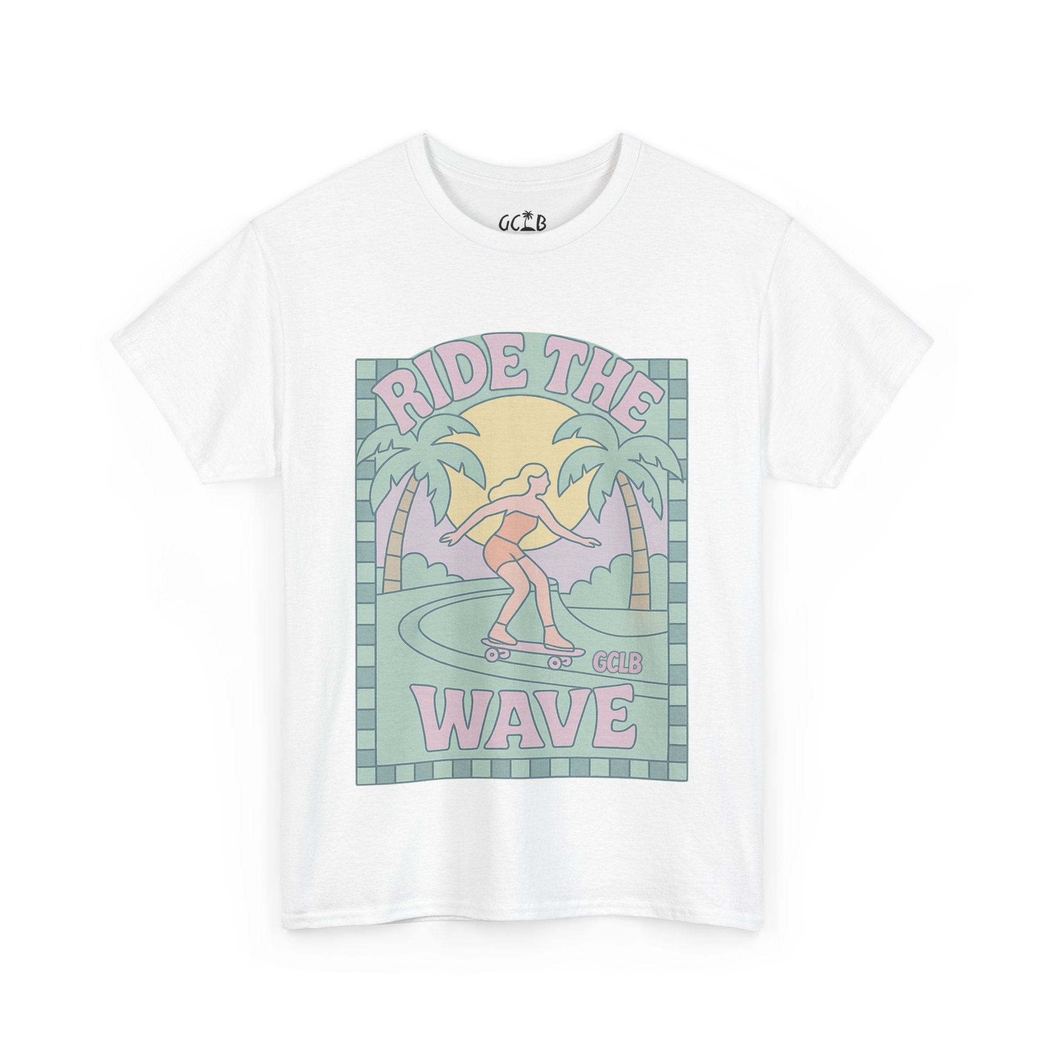 Printify T-Shirt White / S Ride the Wave Tee