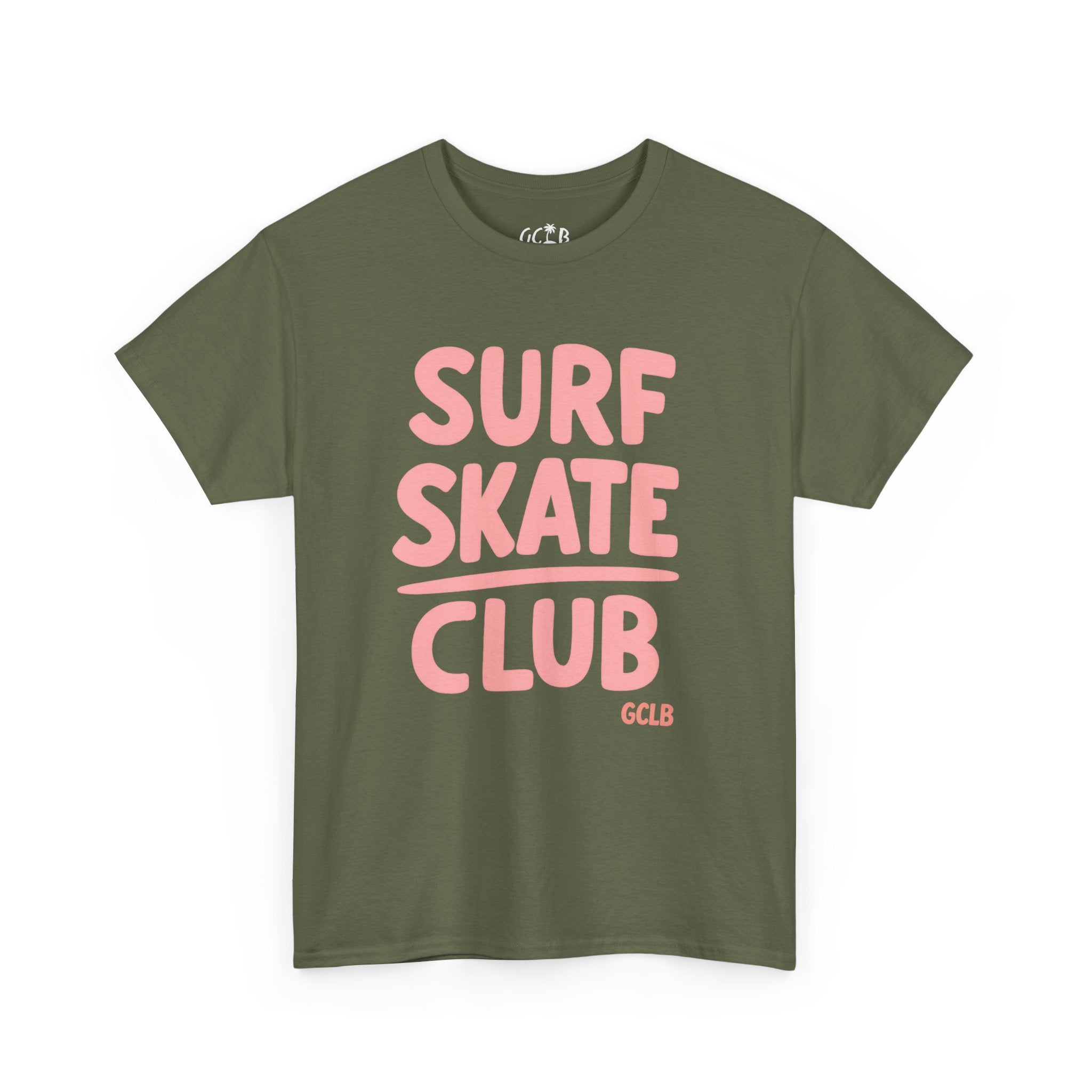 Printify T-Shirt Military Green / S Surf Skate Club Tee