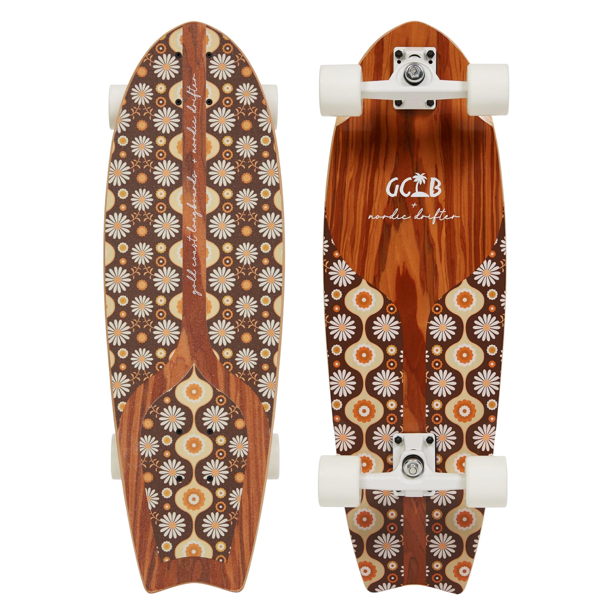 Gold Coast Longboards Surf Skateboard Gravity Surf Trucks Surf Skate 30" - Daisy Dreamer
