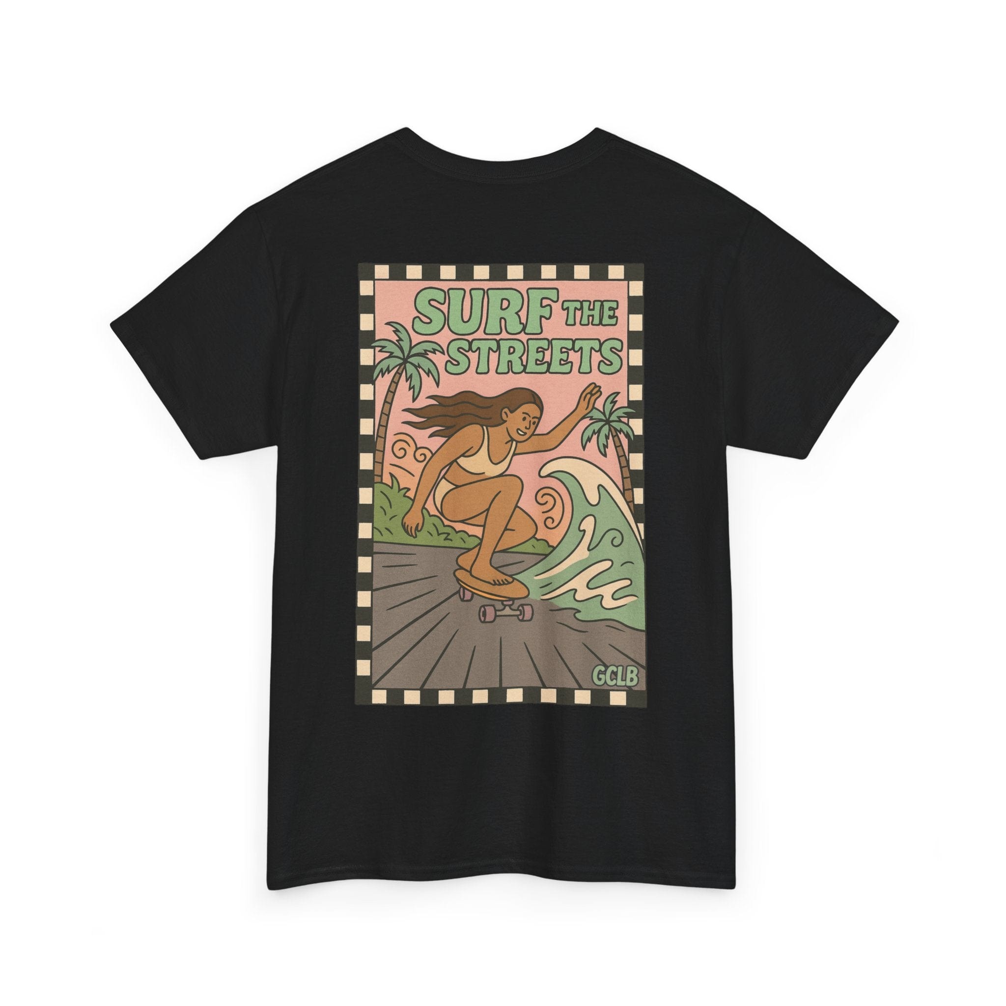 Printify T-Shirt Black / S Surf the Streets 2.0 Tee