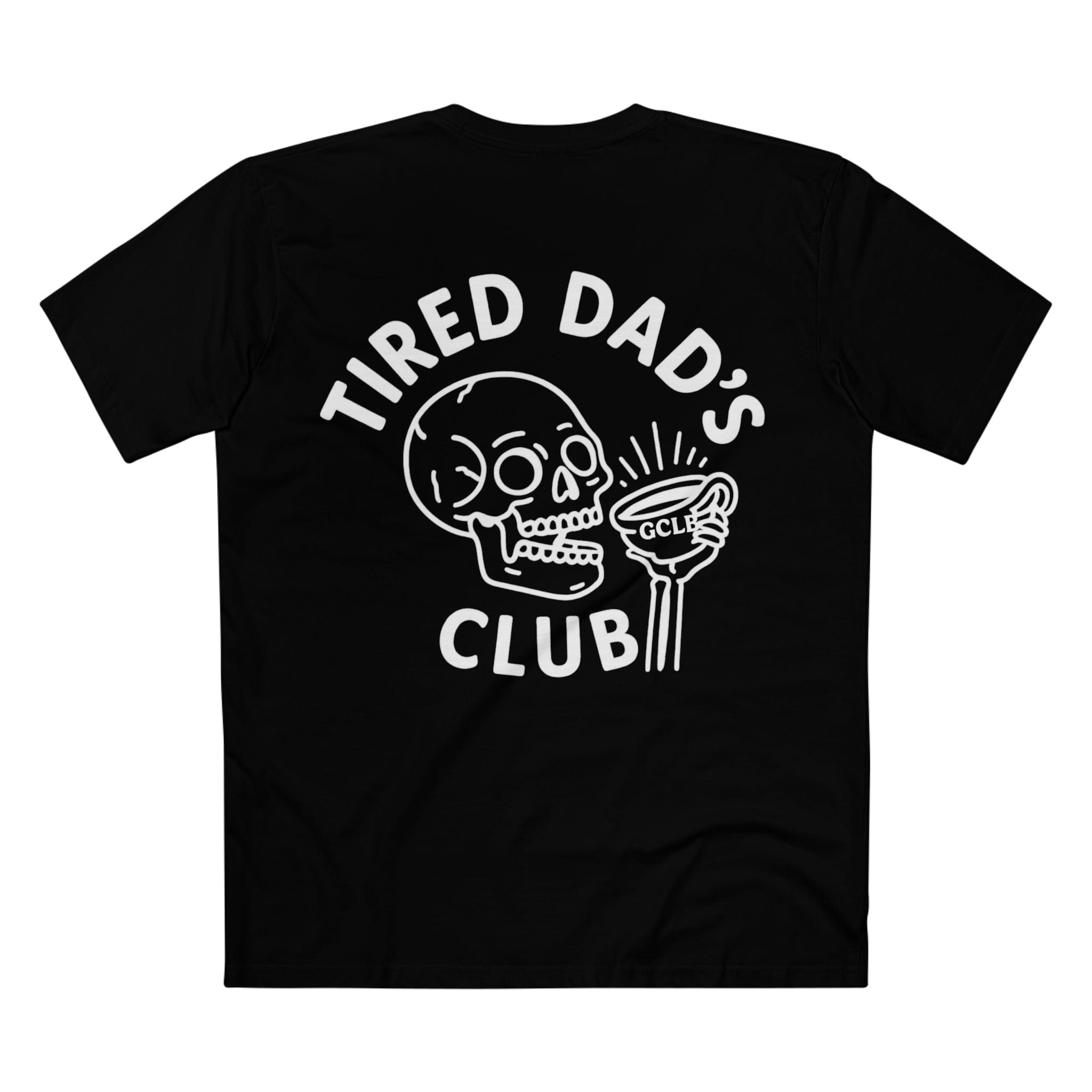 Printify T-Shirt Black / XS Tired Dads Club