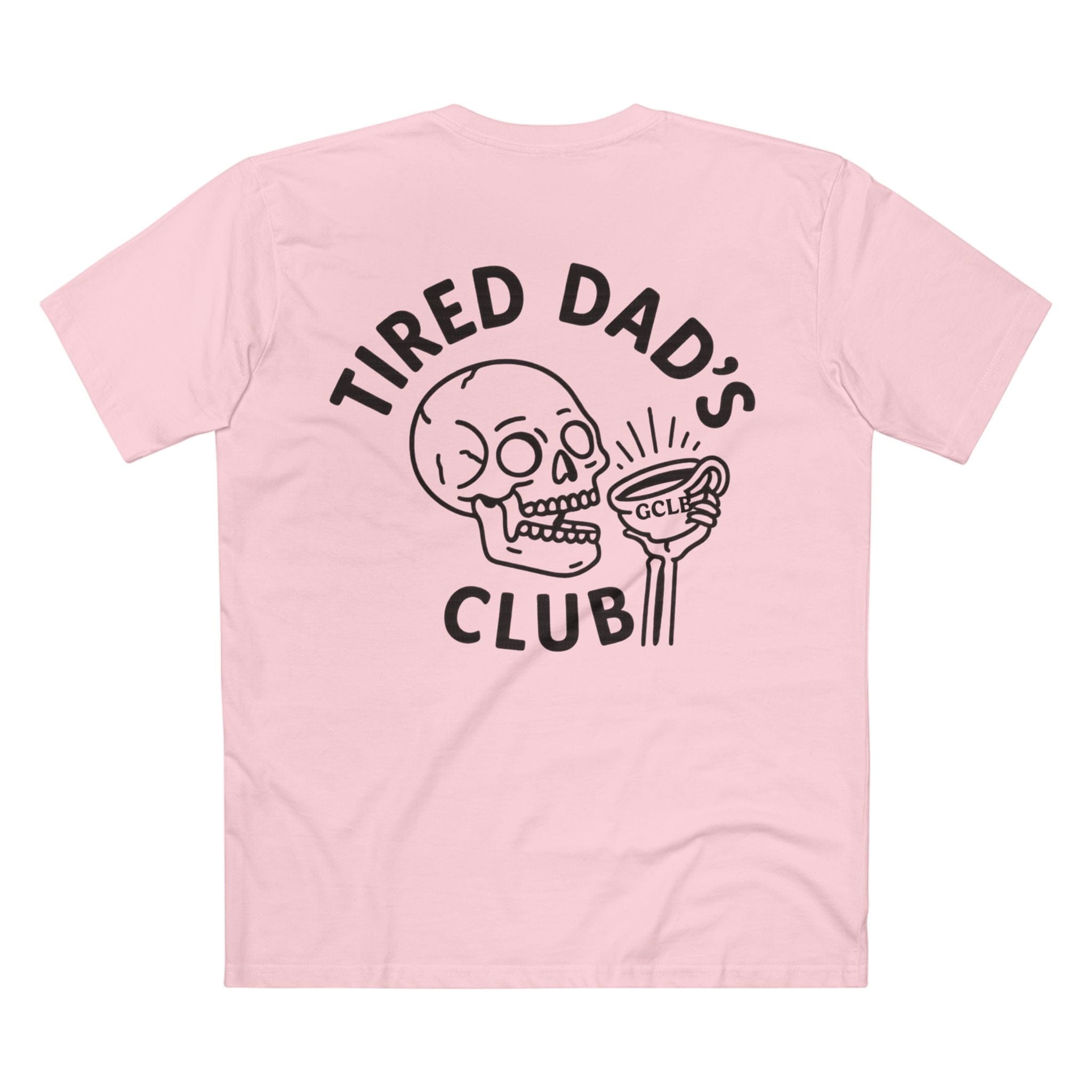 Printify T-Shirt Pink / S Tired Dads Club