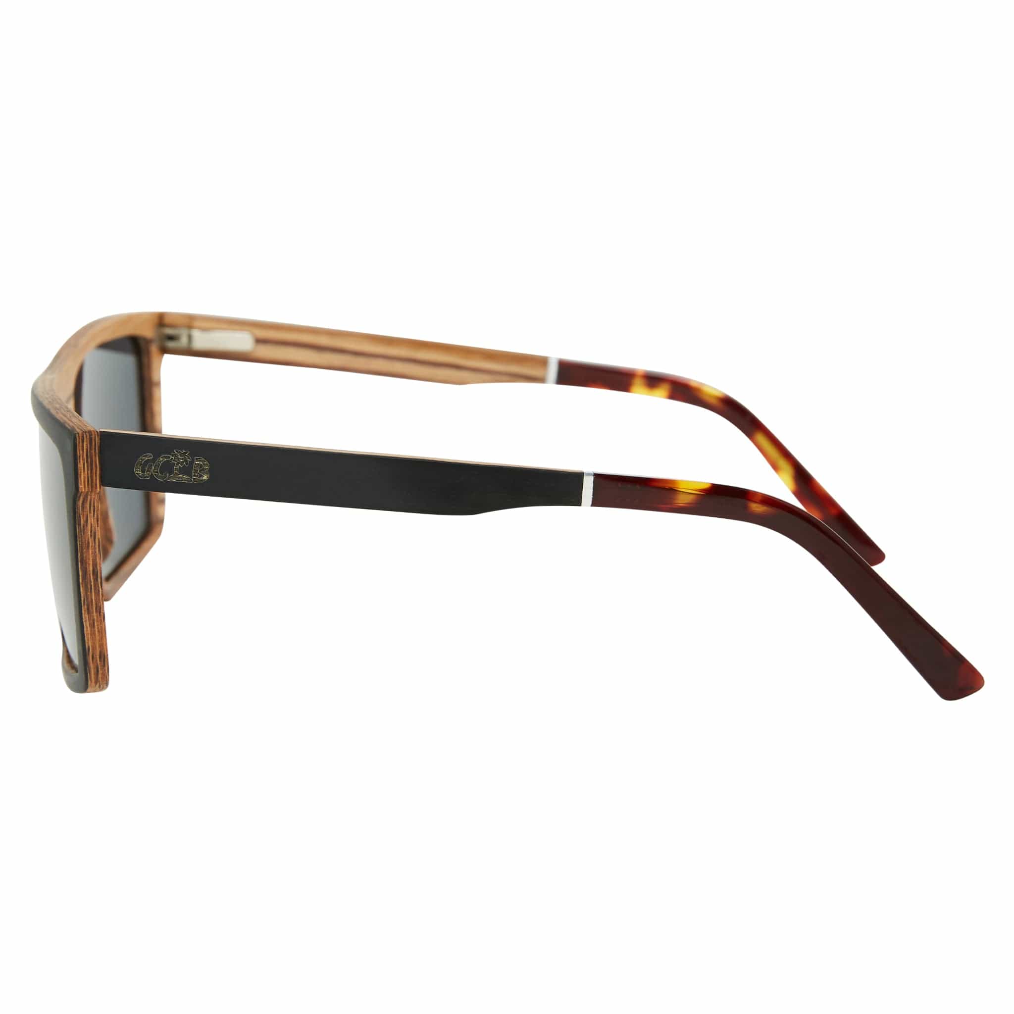 Gold Coast Longboards Sunglasses Medium - 142mm Burleigh - Matt Black
