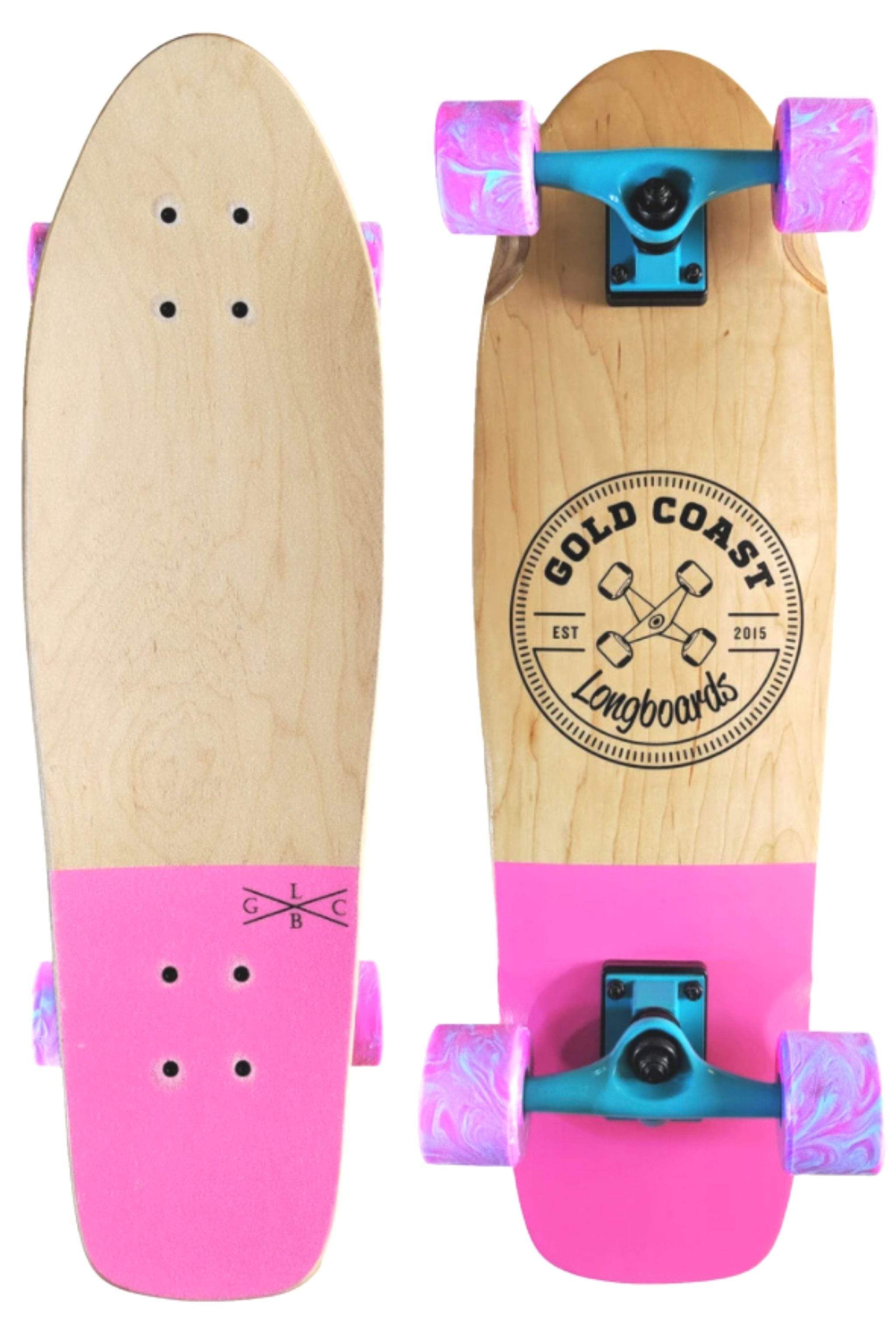 Gold Coast Longboards Cruiser Skateboard Cruiser Skateboard - Dip Pink | Gold Coast Longboards