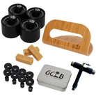 Gold Coast Longboards Miscellaneous Black Total Cruiser/SurfSkate Accessories Pack + Stand