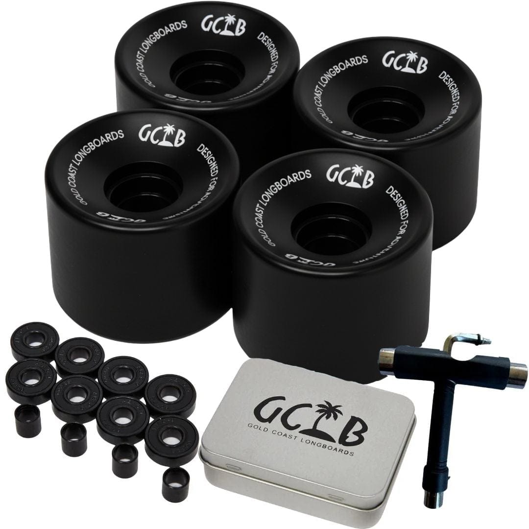 Gold Coast Longboards Miscellaneous Black Cruiser/SurfSkate Wheel Pack
