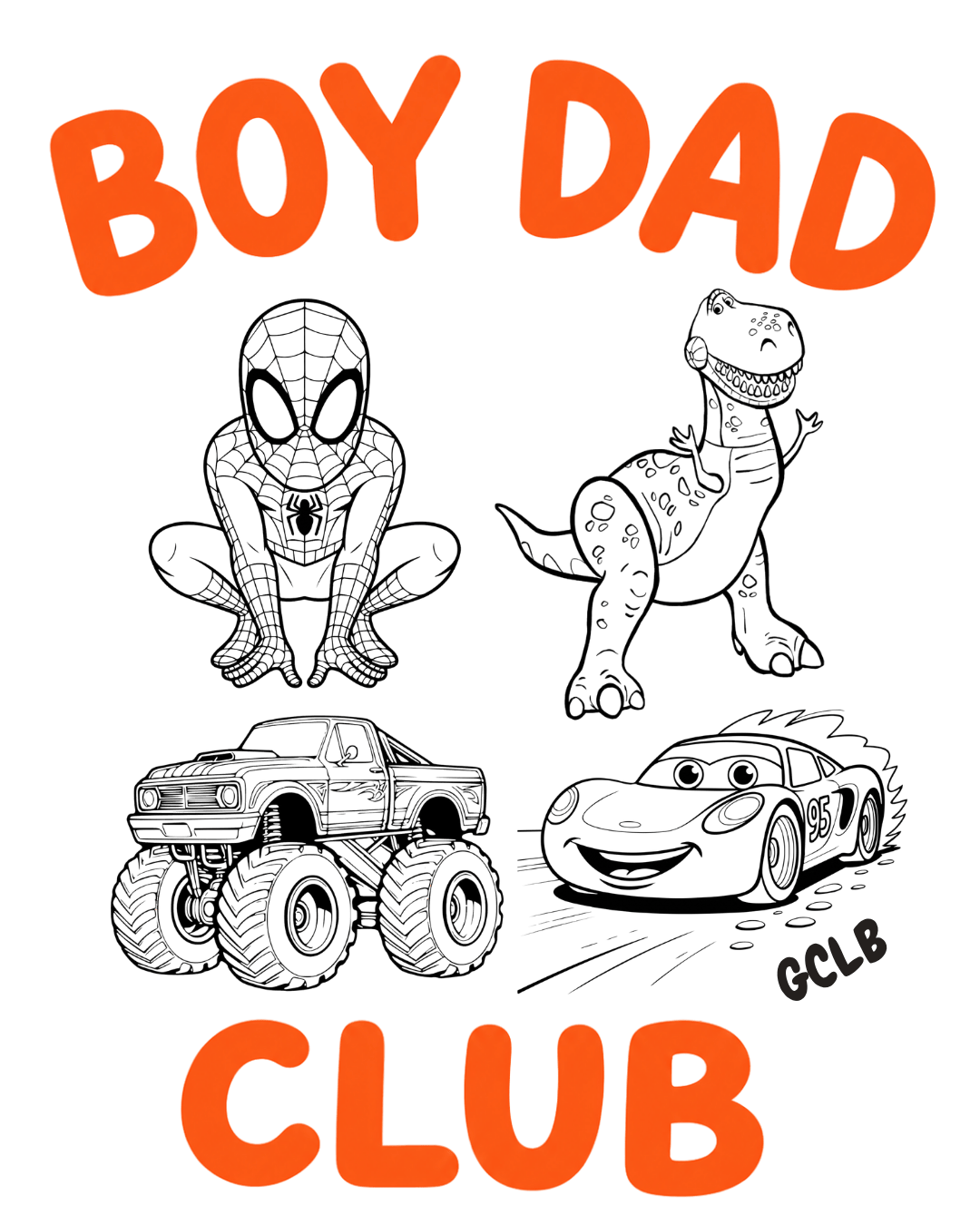 Printify T-Shirt Boy Dad Club Tee