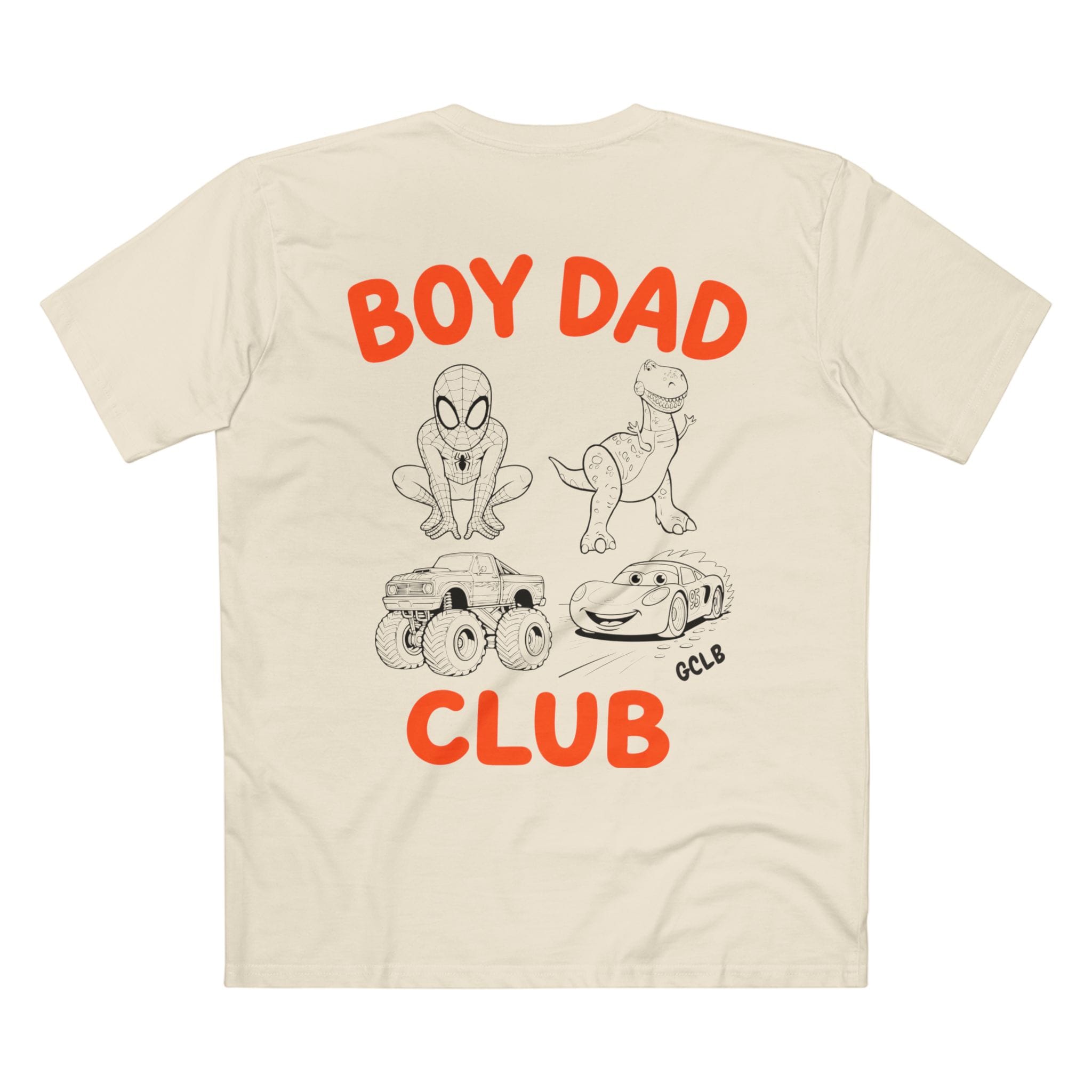Printify T-Shirt Natural / XS Boy Dad Club Tee