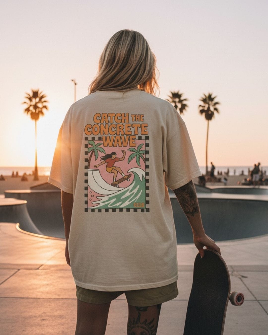 Printify T-Shirt Catch the Concrete Wave 2.0 Tee