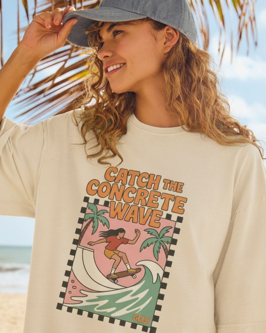 Catch the Concrete Wave Tee – Gold Coast Longboards