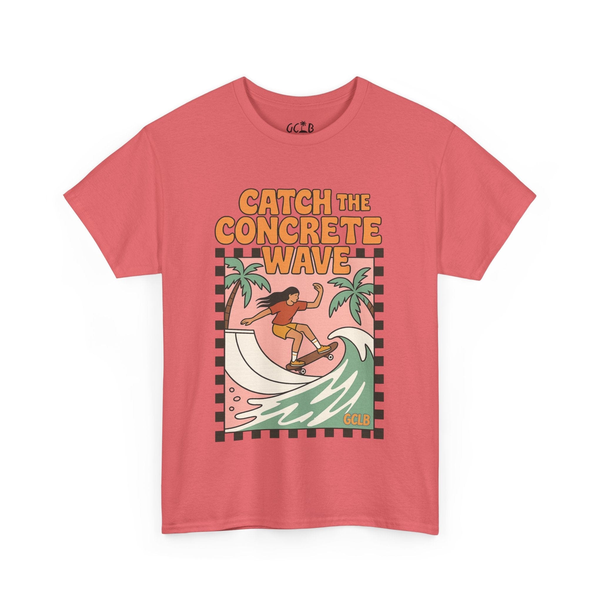 Printify T-Shirt Coral Silk / S Catch the Concrete Wave Tee