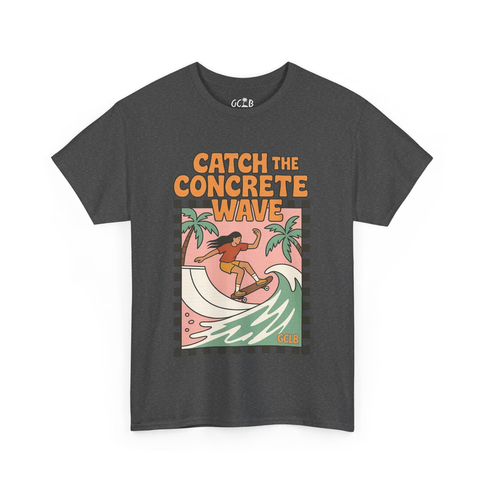 Printify T-Shirt Dark Heather / S Catch the Concrete Wave Tee
