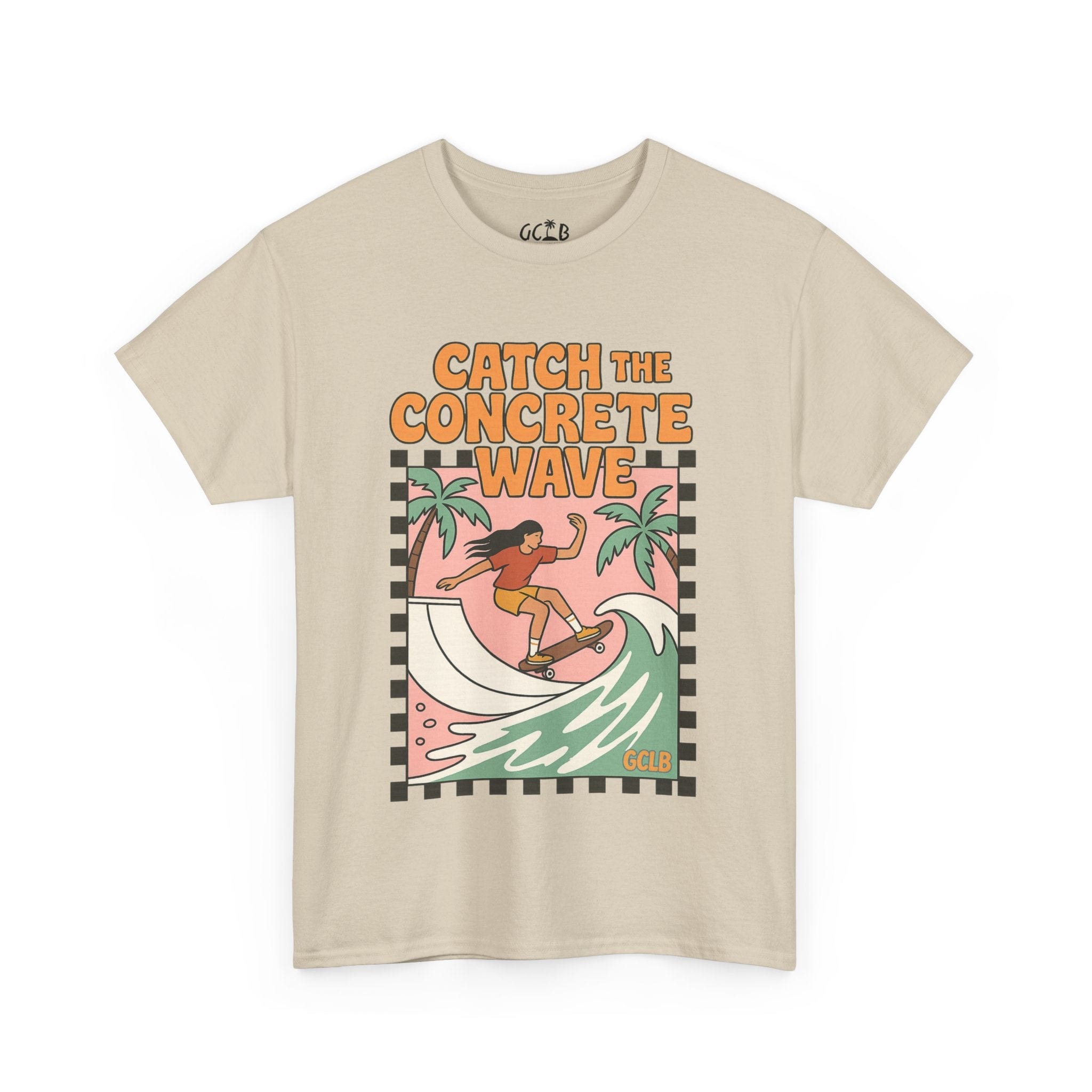 Printify T-Shirt Sand / S Catch the Concrete Wave Tee