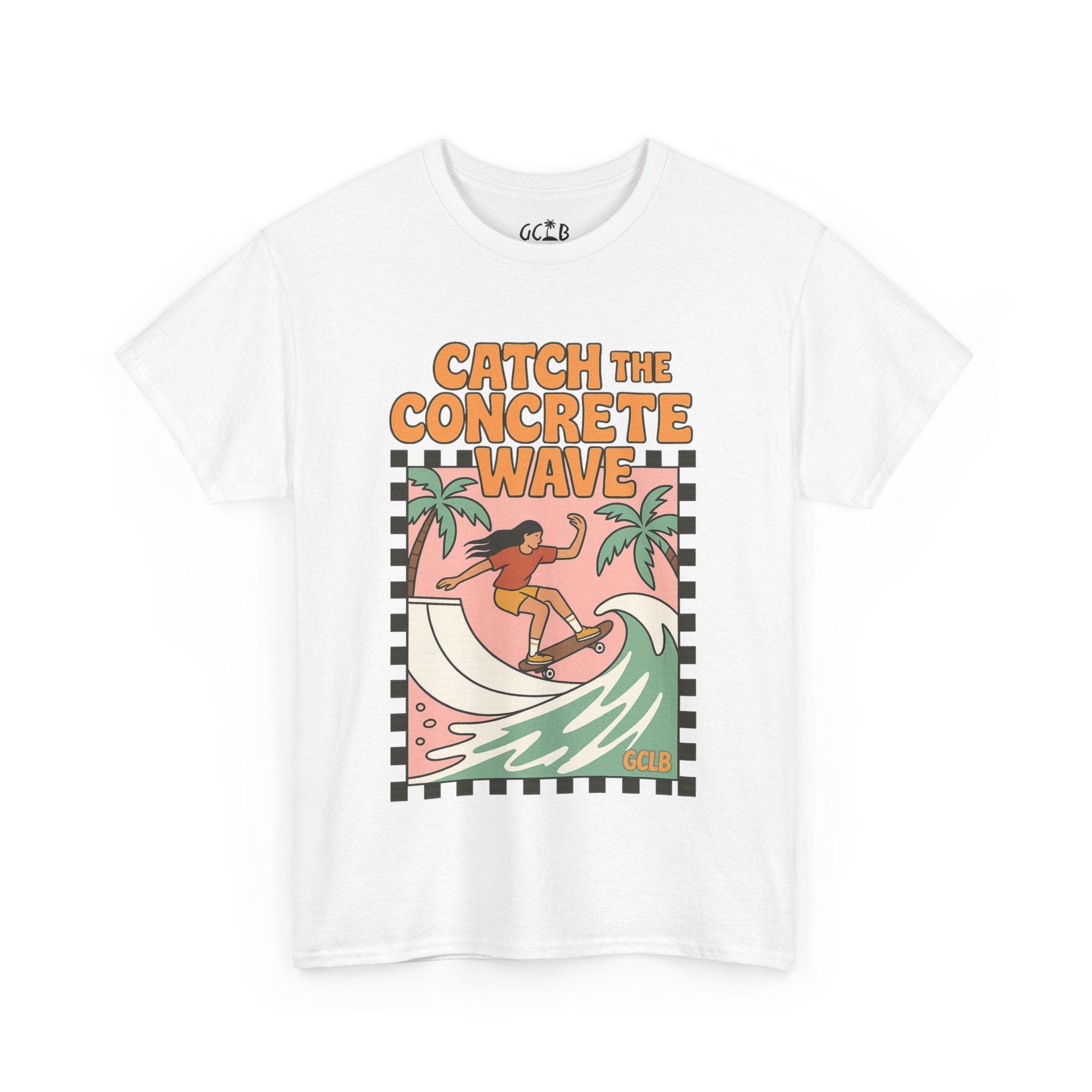 Printify T-Shirt White / S Catch the Concrete Wave Tee