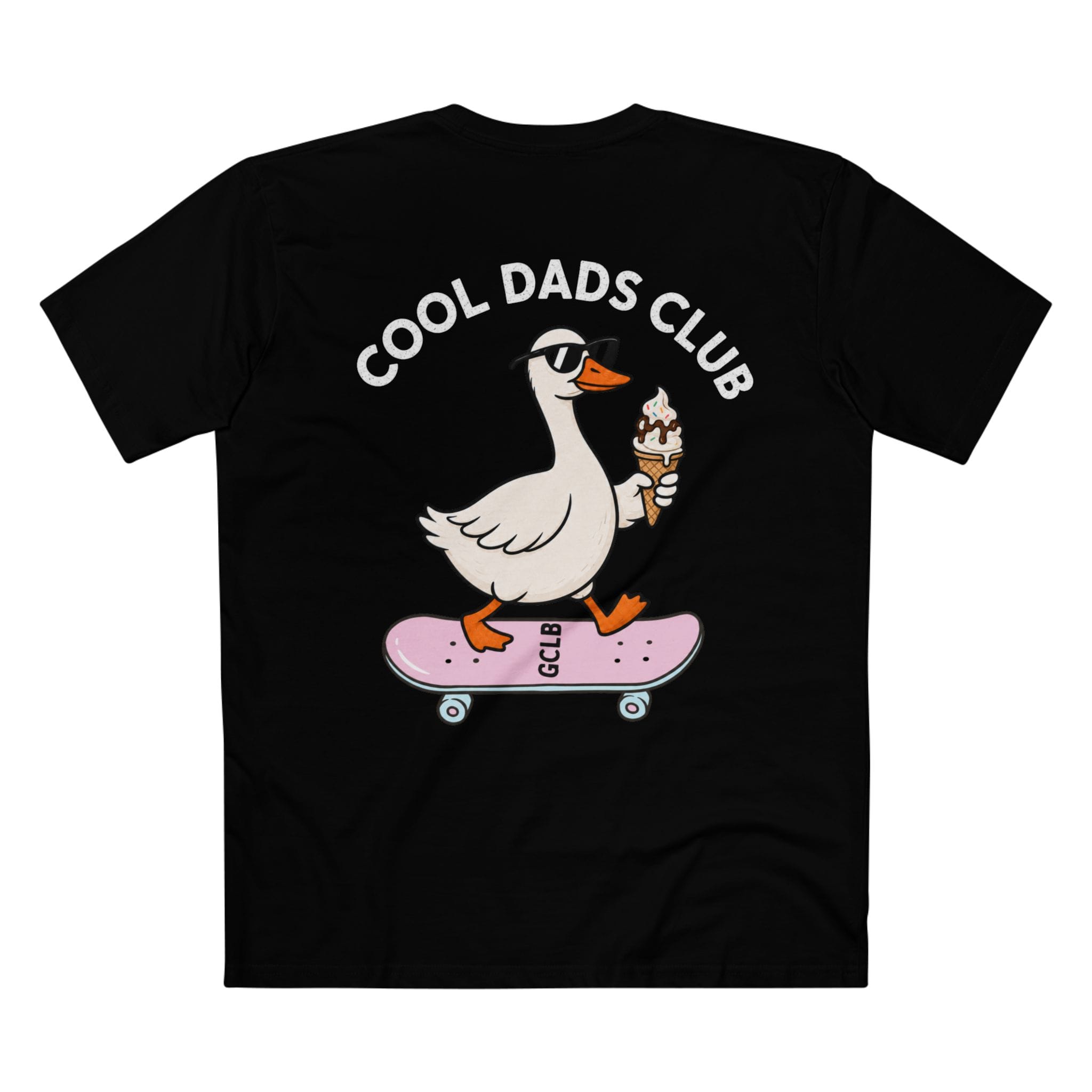 Printify T-Shirt Black / XS Cool Dads Club Duck Tee