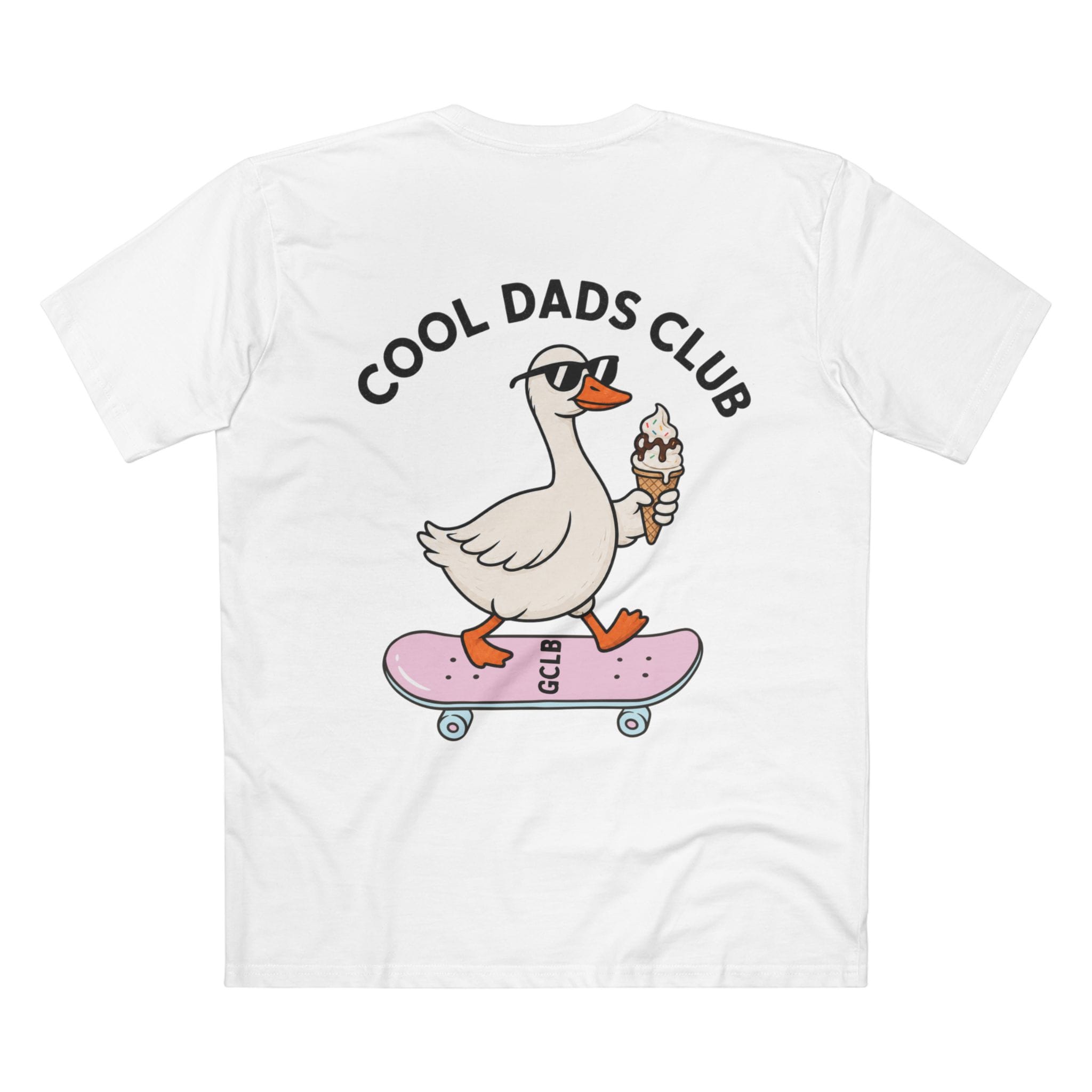Printify T-Shirt White / XS Cool Dads Club Duck Tee