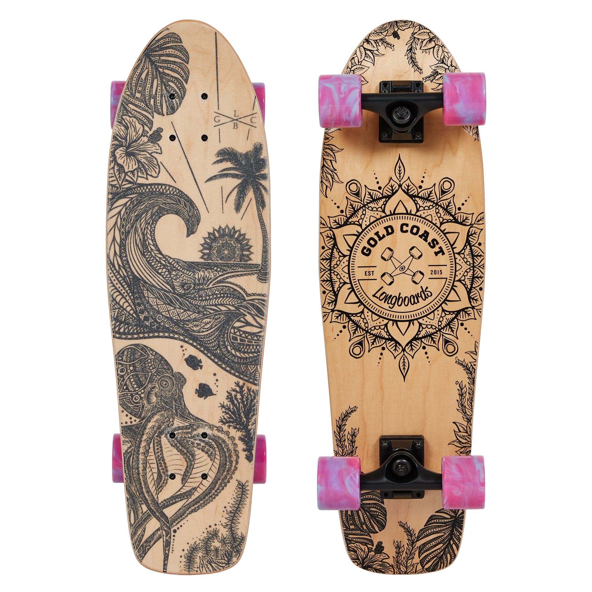 Gold Coast Longboards Cruiser Skateboard Cruiser Skateboard - Aloha Edition