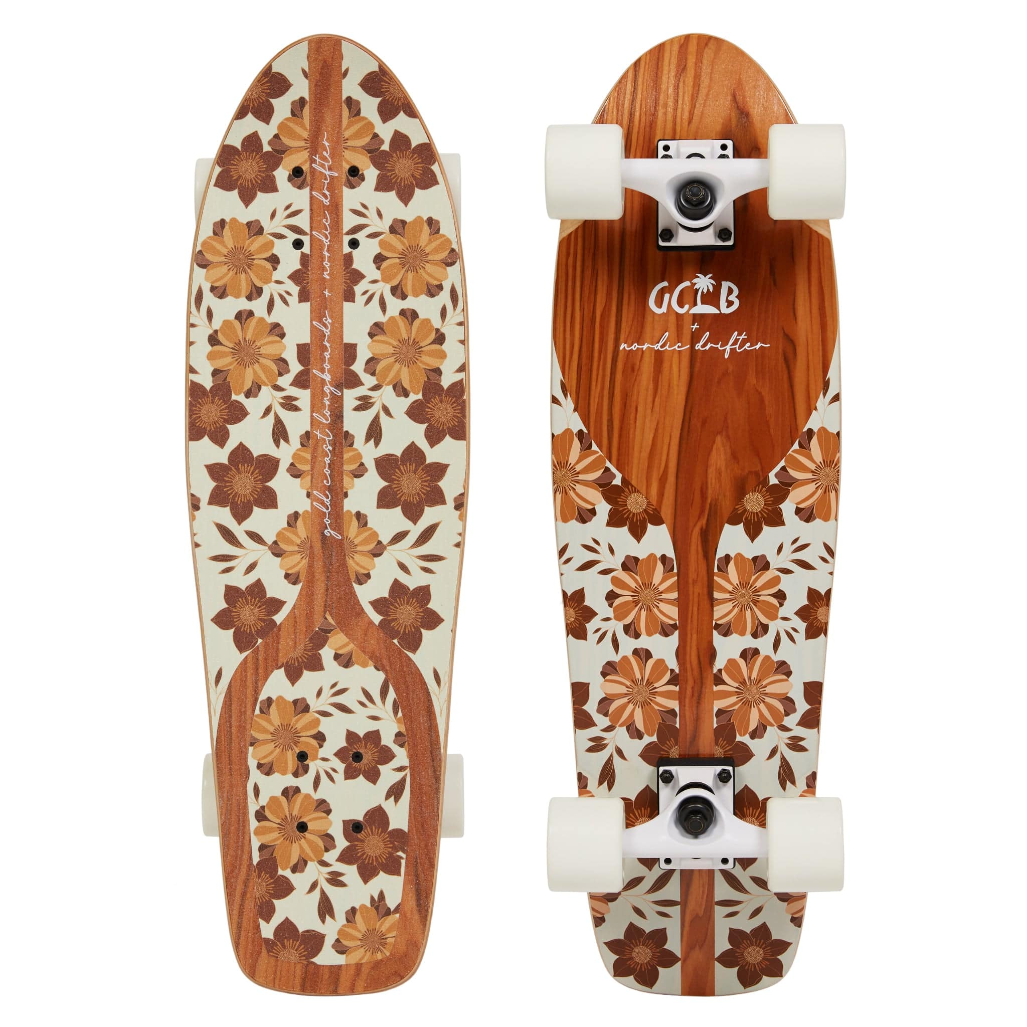 Gold Coast Longboards Cruiser Skateboard Cruiser - Ocean Bloom
