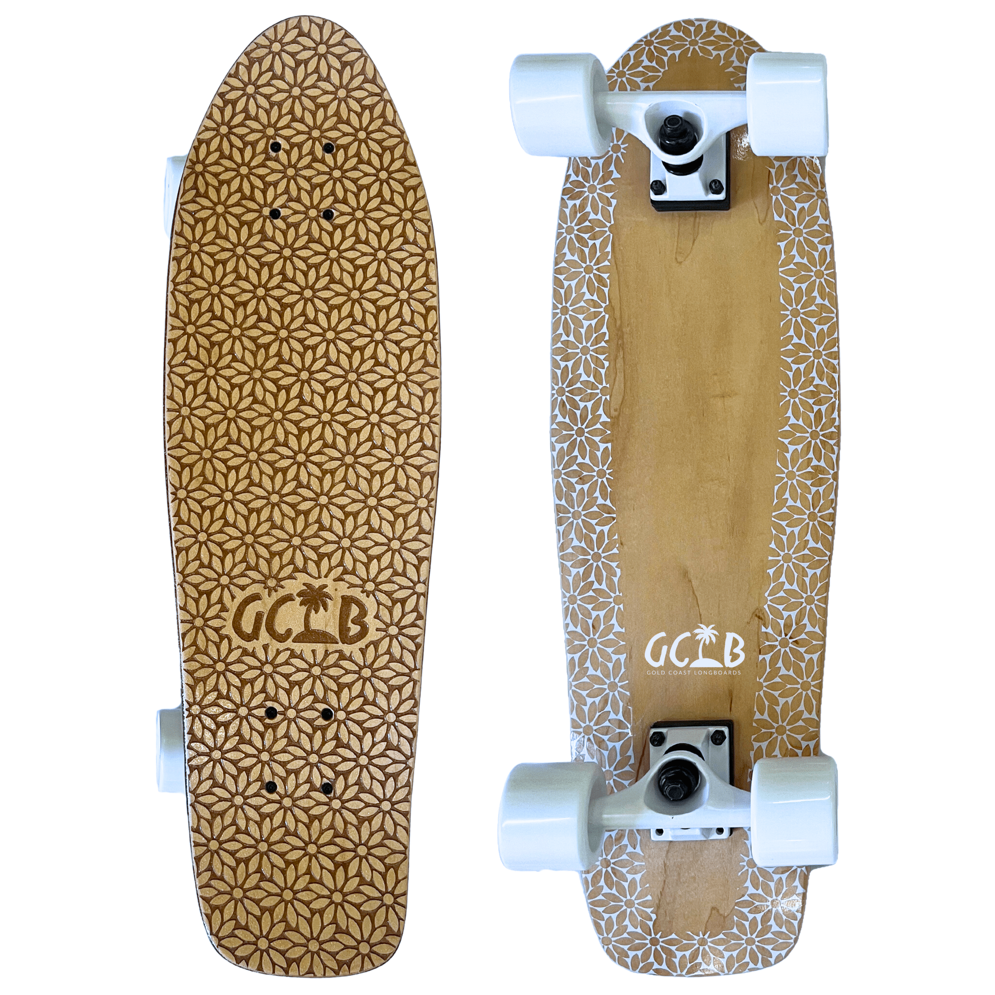 Gold Coast Longboards Cruiser Skateboard Cruiser - Daisy Bloom