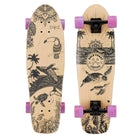 Gold Coast Longboards Cruiser Skateboard Pink Swirl Cruiser Skateboard - Majestic Edition