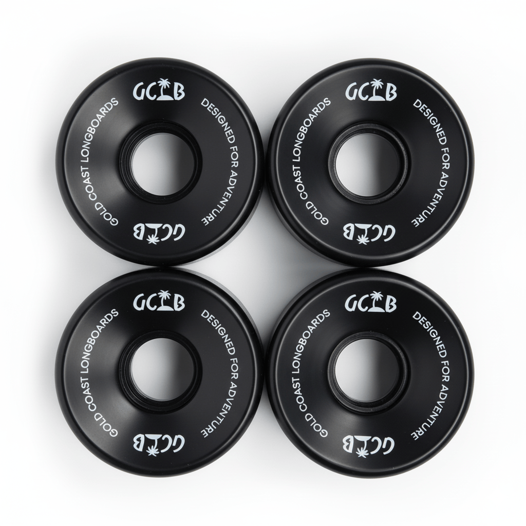 Gold Coast Longboards Cruiser/Surf Skate Wheels - Black