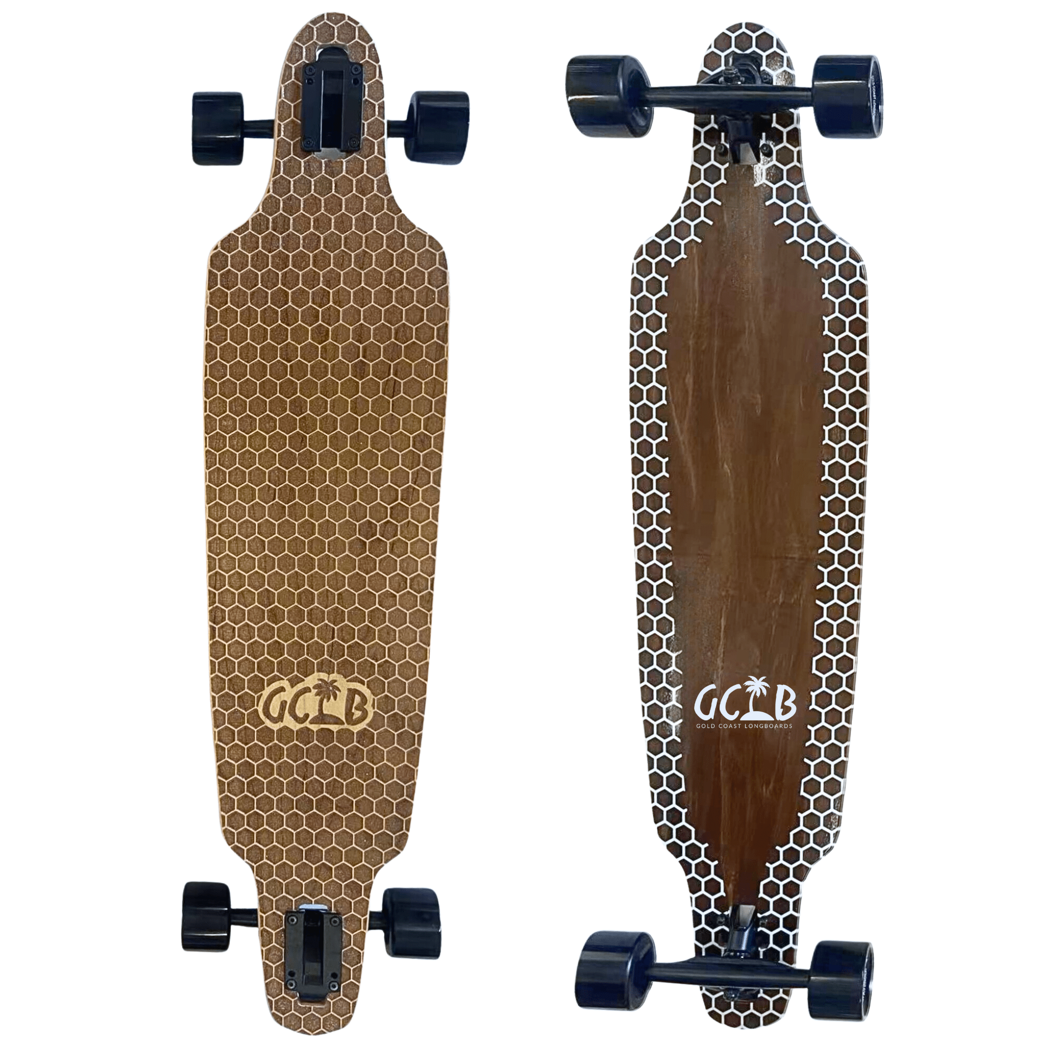 Gold Coast Longboards Longboard Dropthrough Longboard - Choc Honeycomb