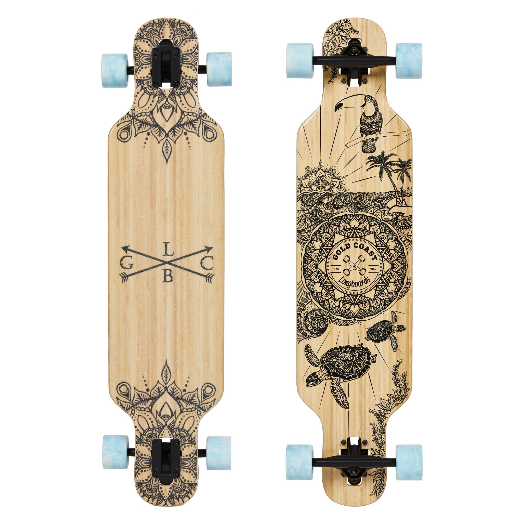 Gold Coast Longboards Longboard Dropthrough Longboard - Wanderlust Edition