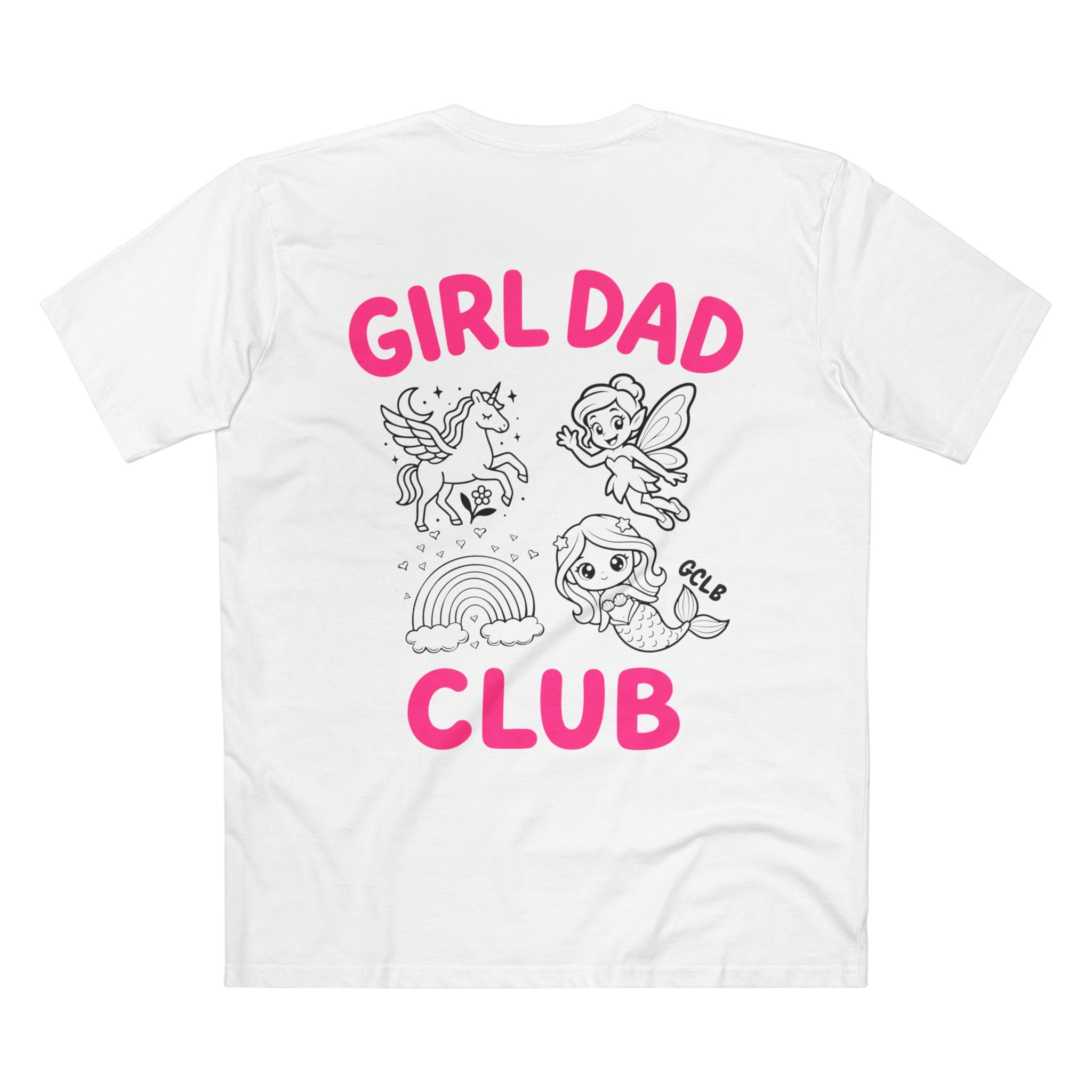 Printify T-Shirt White / XS Girl Dad Club Tee