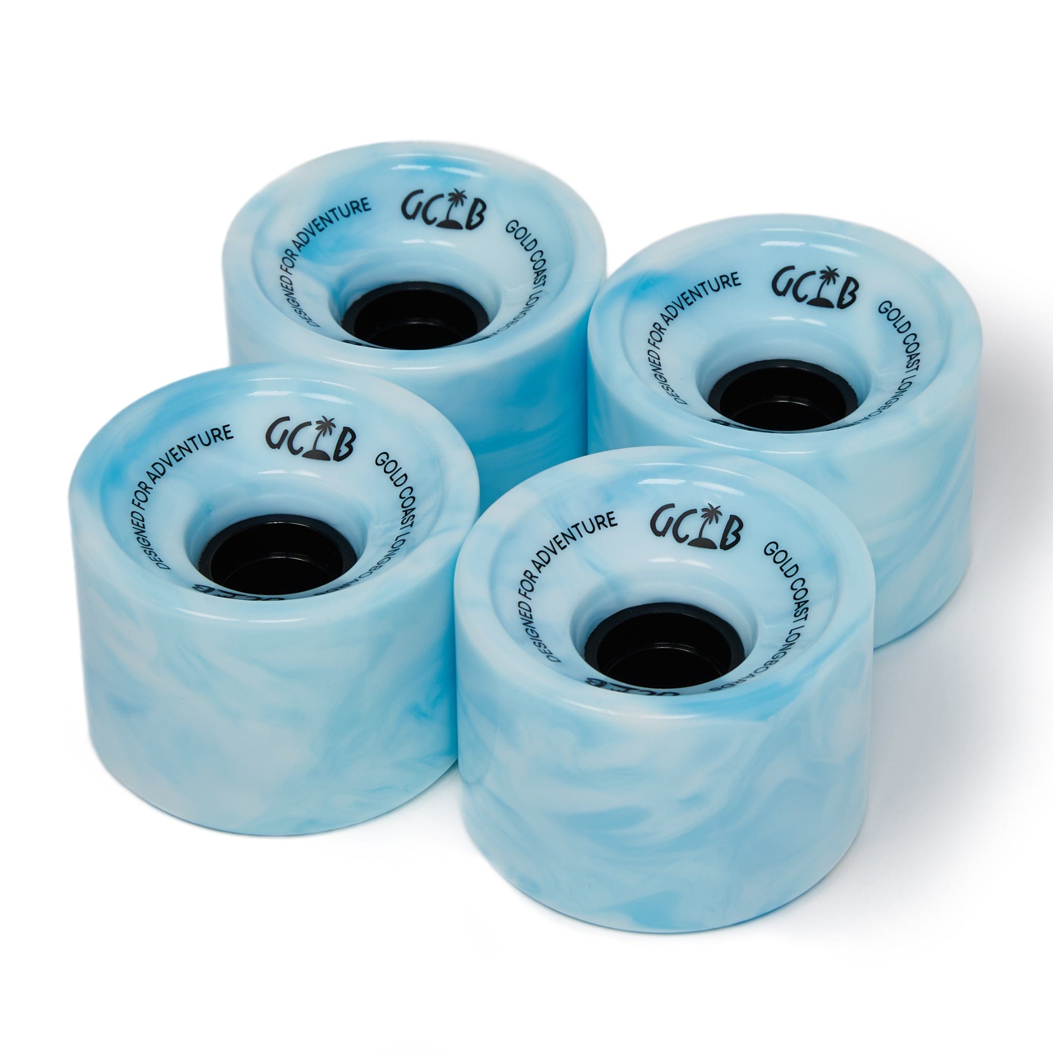 Gold Coast Longboards Longboard Wheels - Blue Swirl