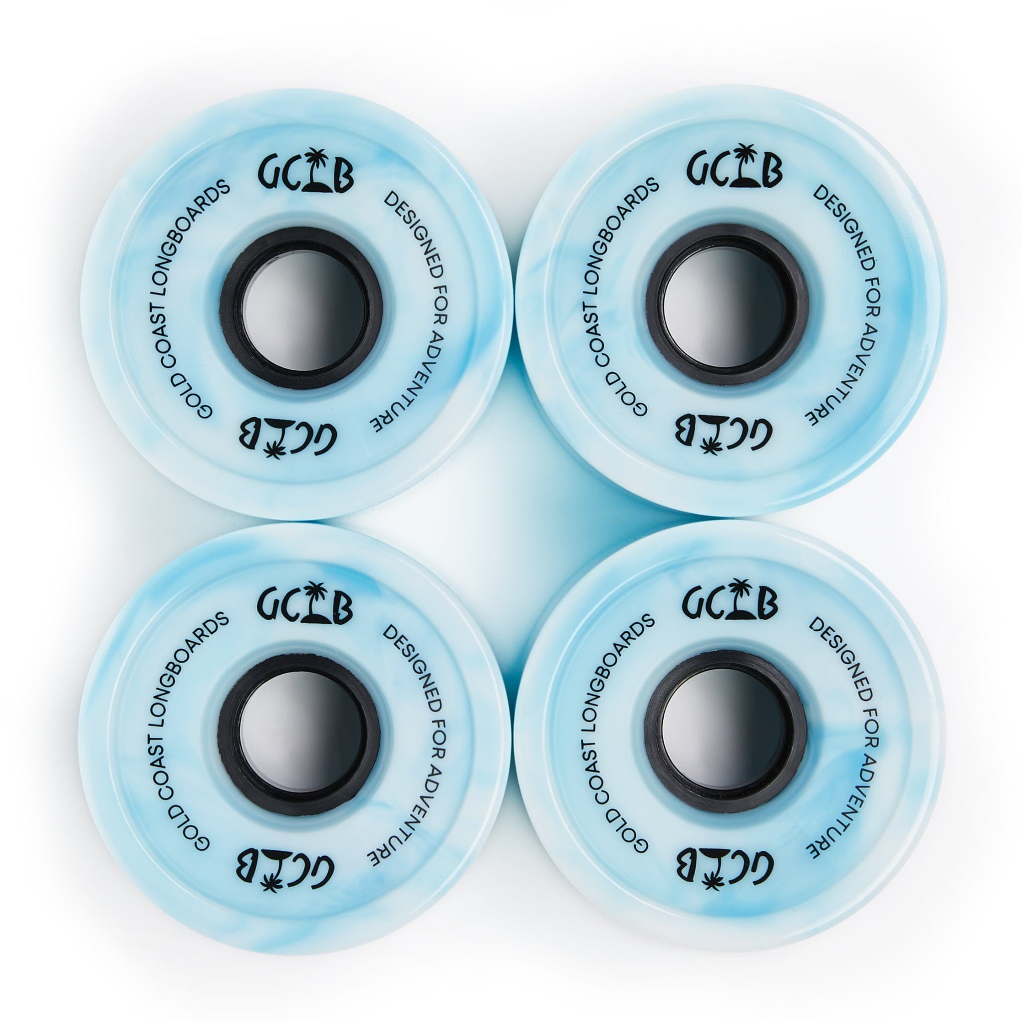 Gold Coast Longboards Longboard Wheels - Blue Swirl