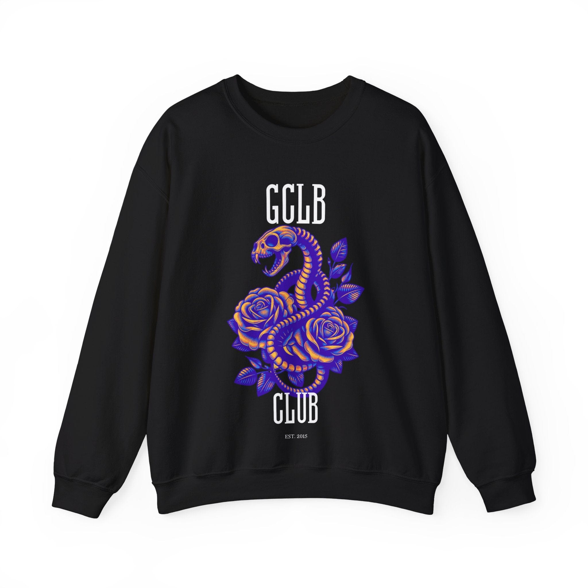 Gold Coast Longboards Sweatshirt S / Black GCLB Skull Snake - Crewneck