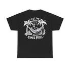 Gold Coast Longboards T-Shirt Black / S Let the Good Times Roll Skull Tee